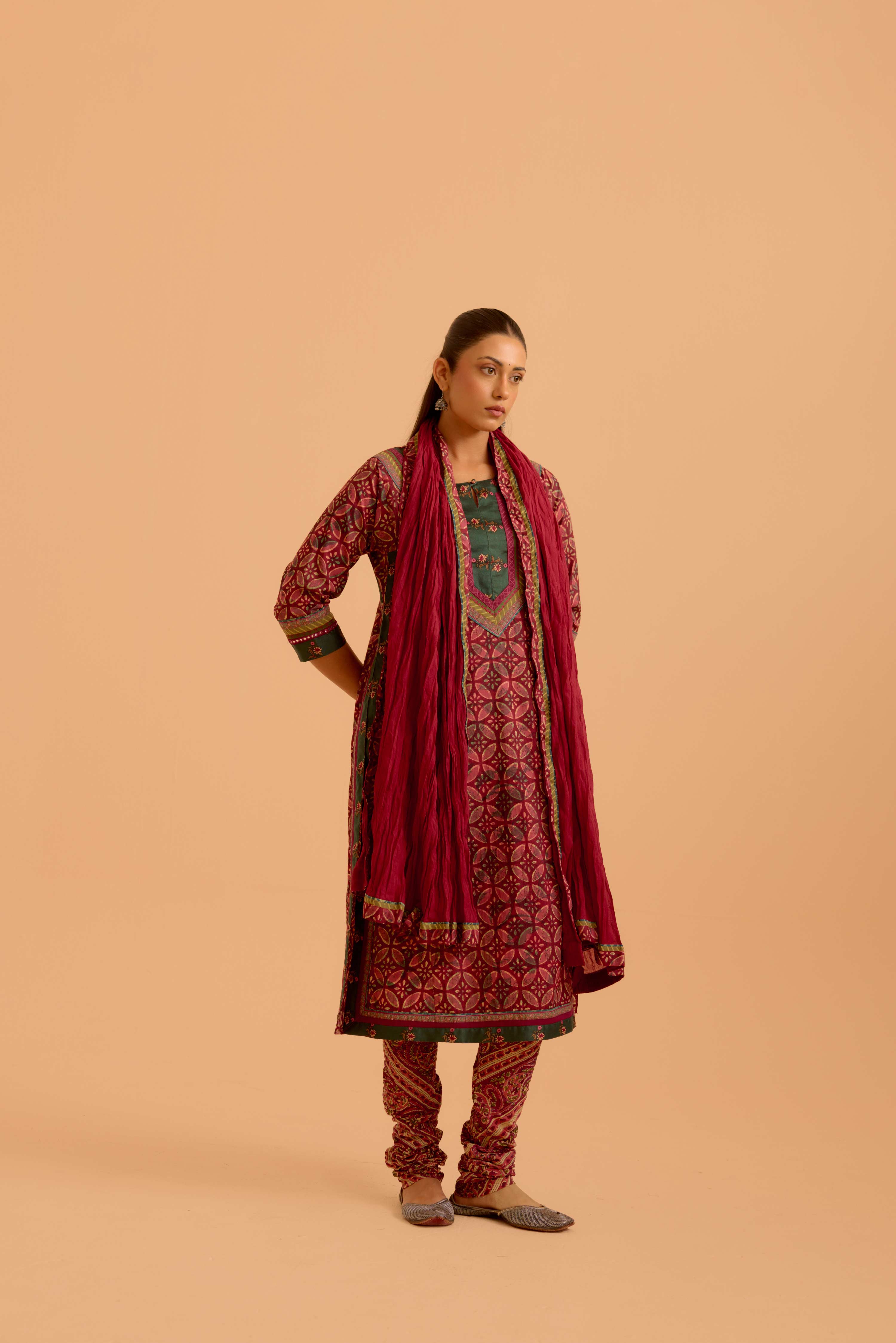 Rozana Dupatta Mauve