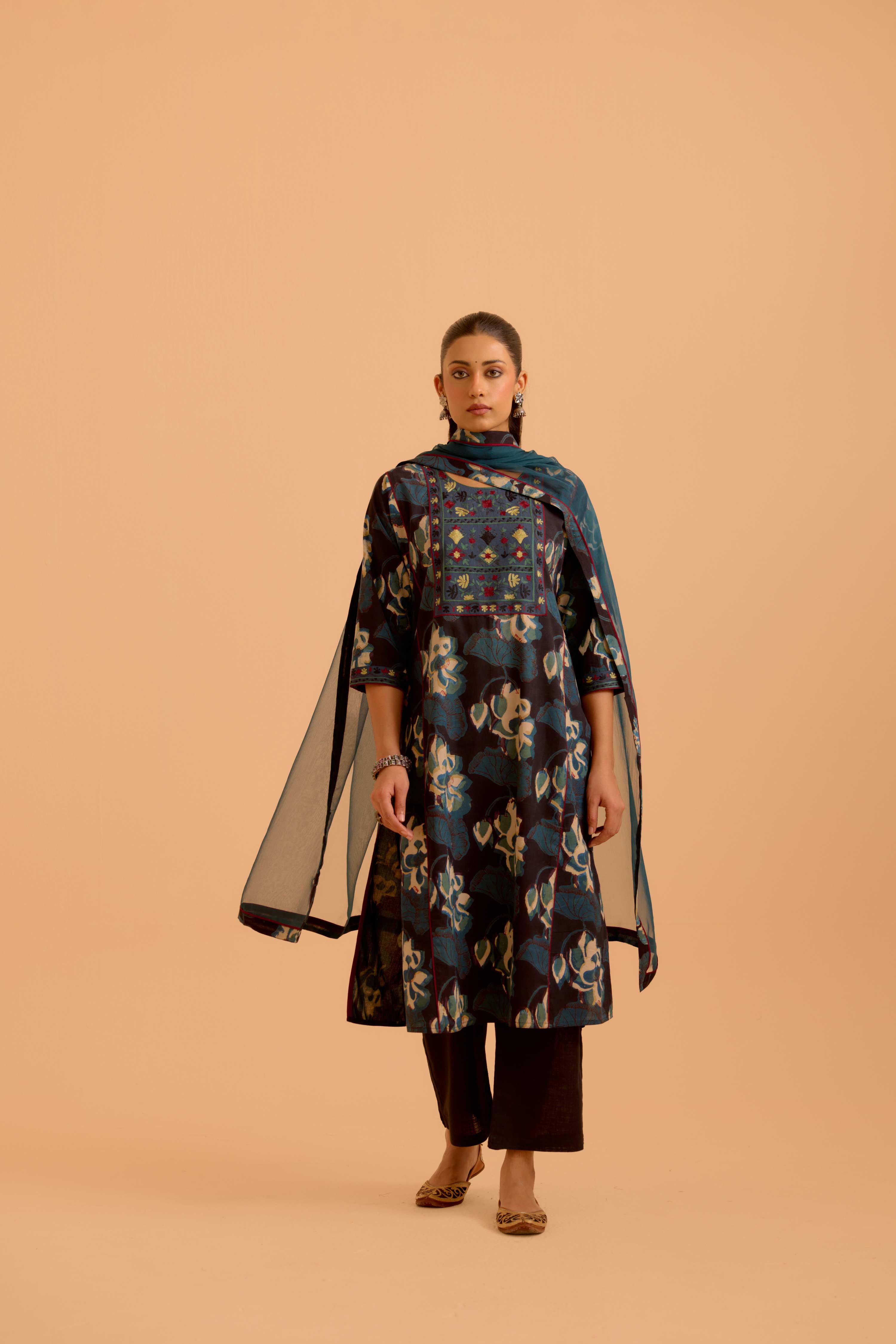 Dienne Dupatta Green