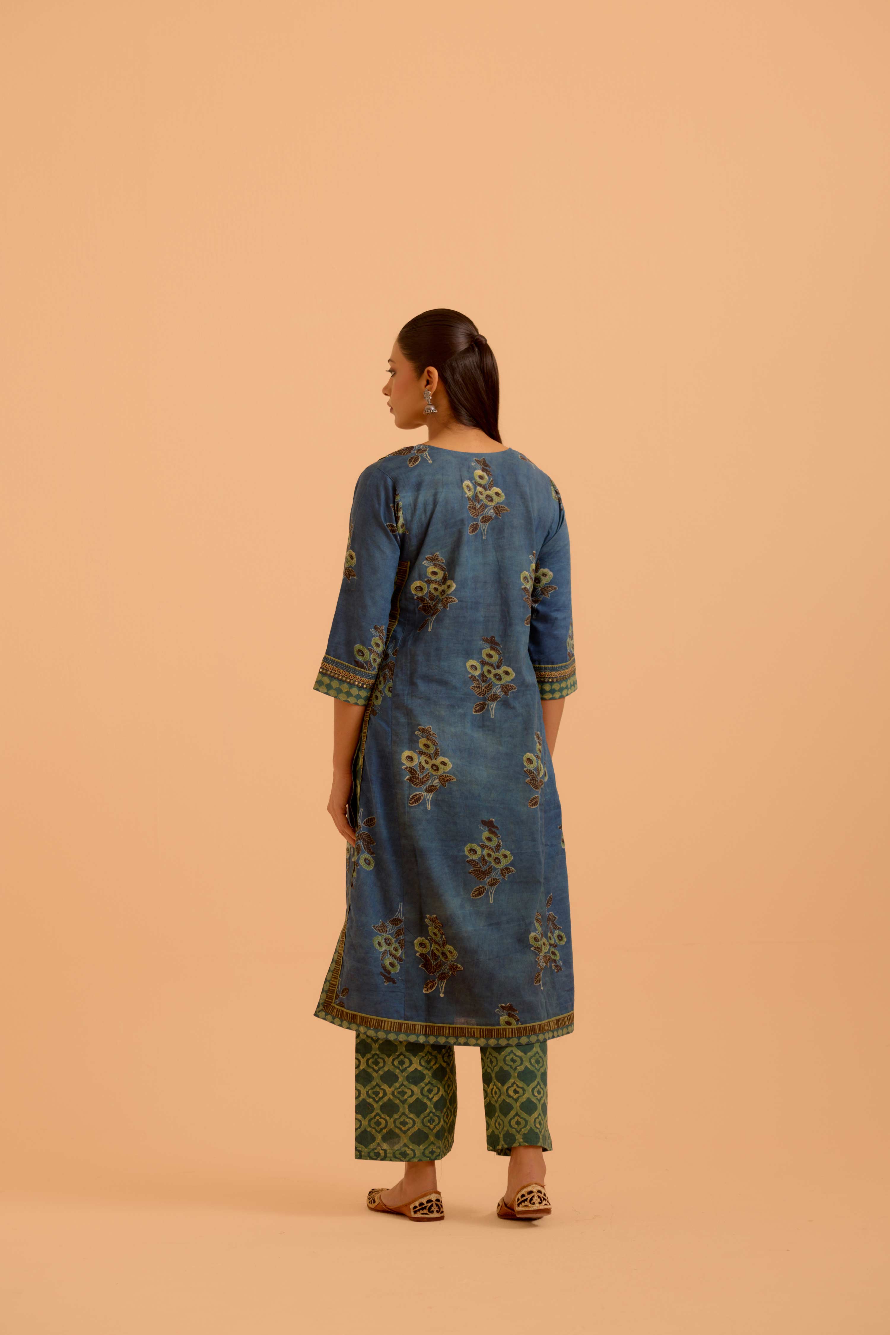 Anu Cotton Vanaspati Printed Kurta Blue