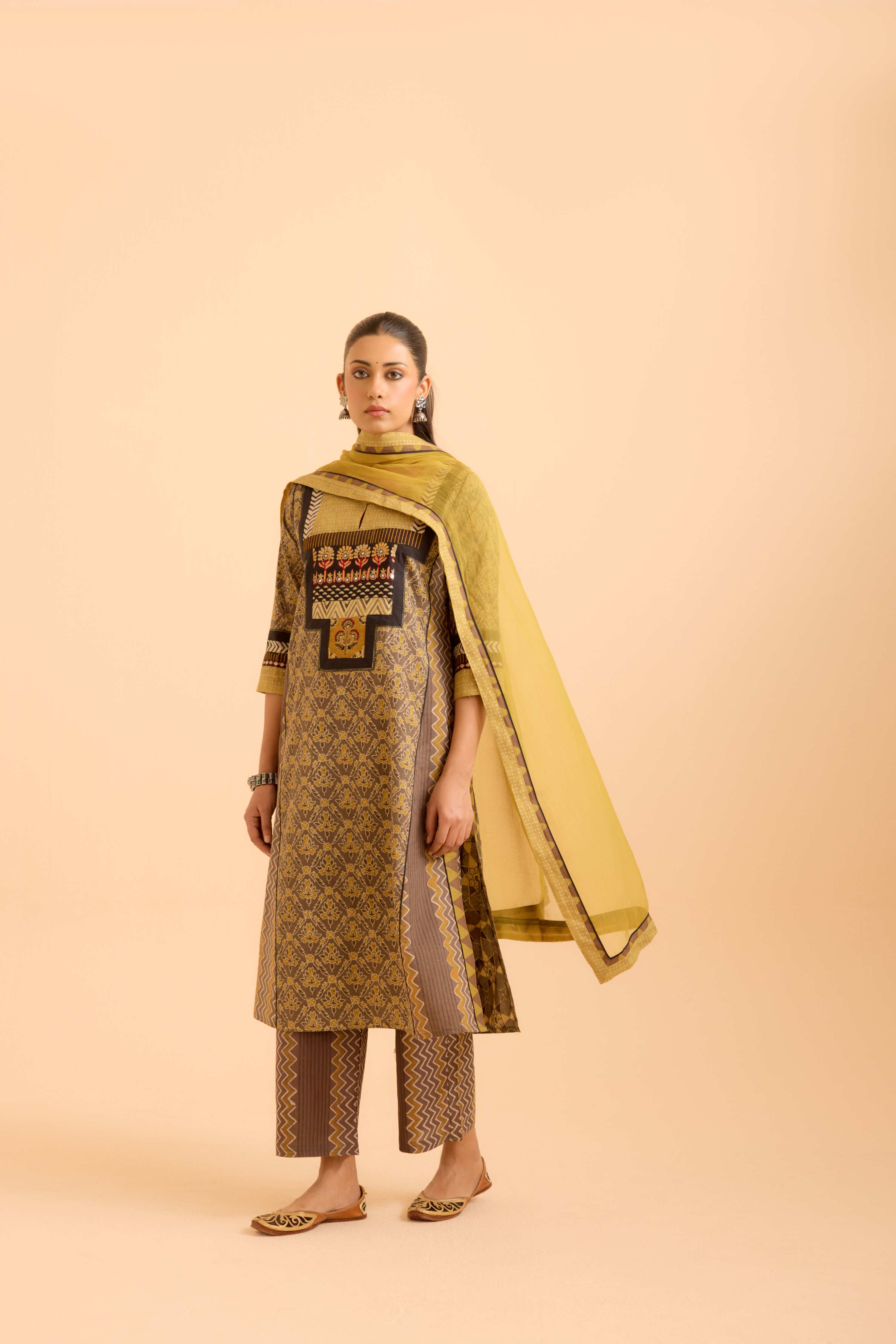 Medh Dupatta Yellow