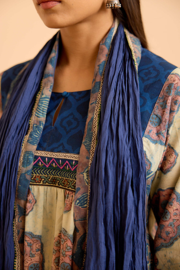 Rozana Dupatta Dark Blue
