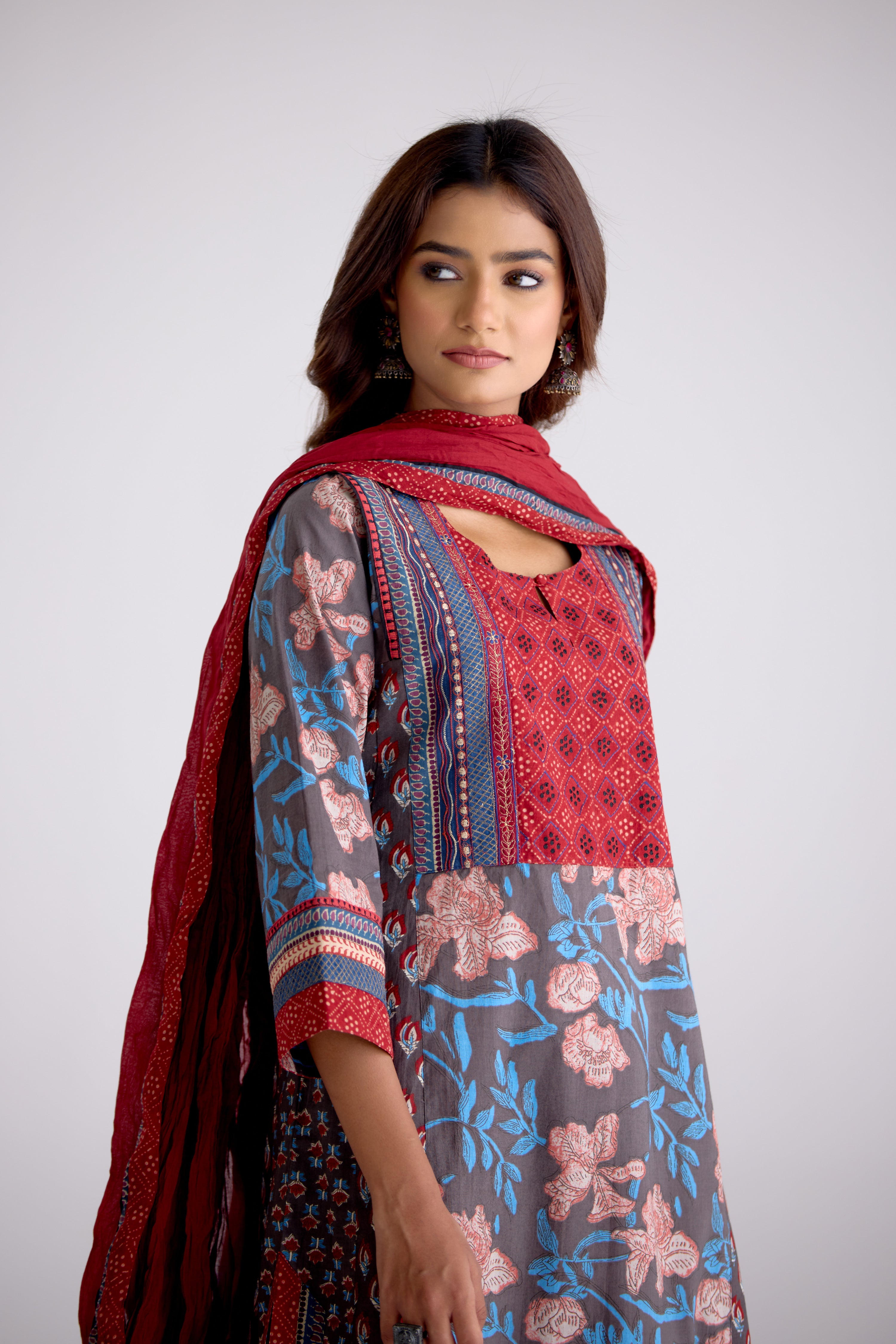 Rozana Dupatta Maroon (10104483184939)
