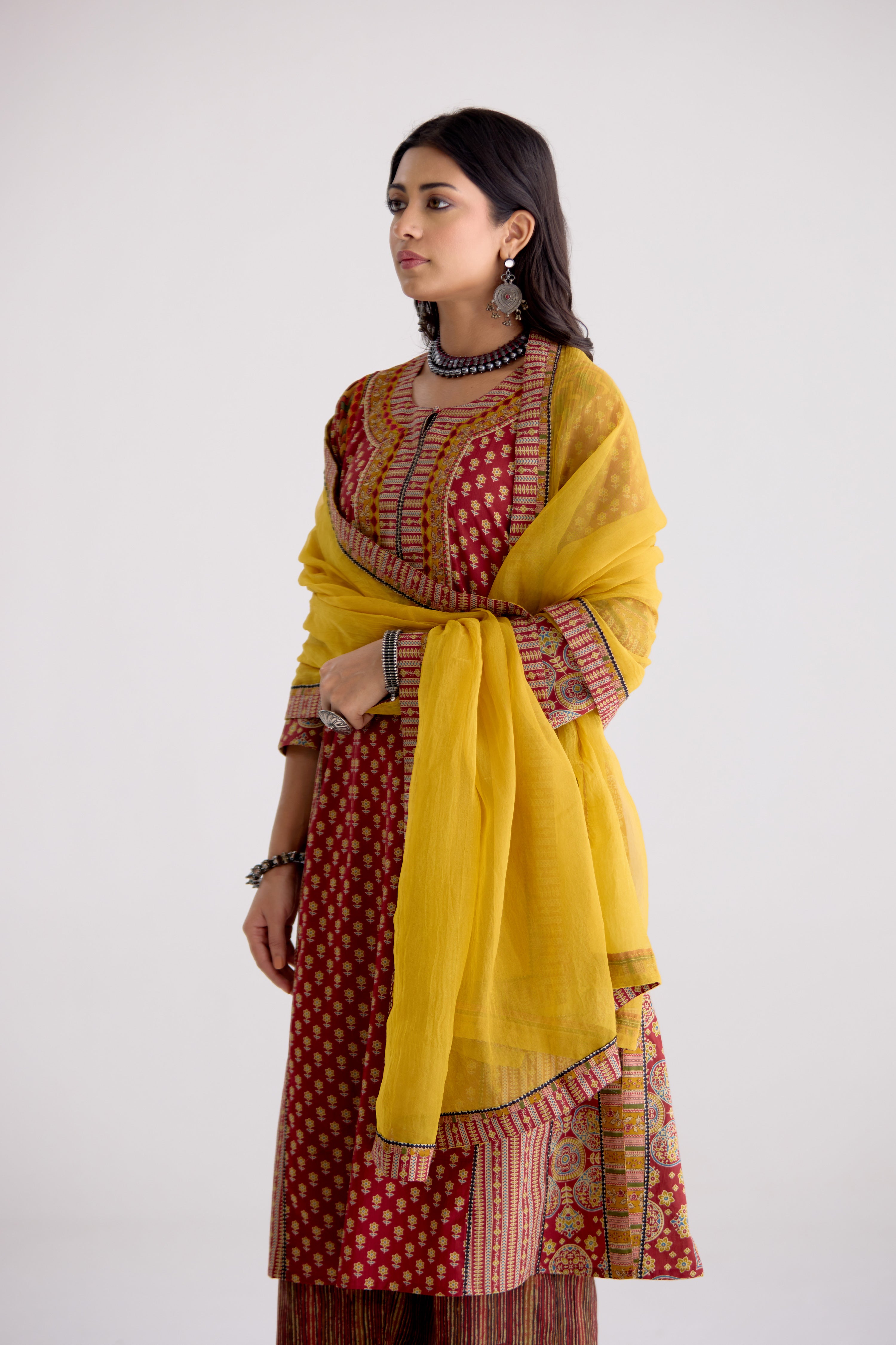 Medh Dupatta Mustard (10104489836843)
