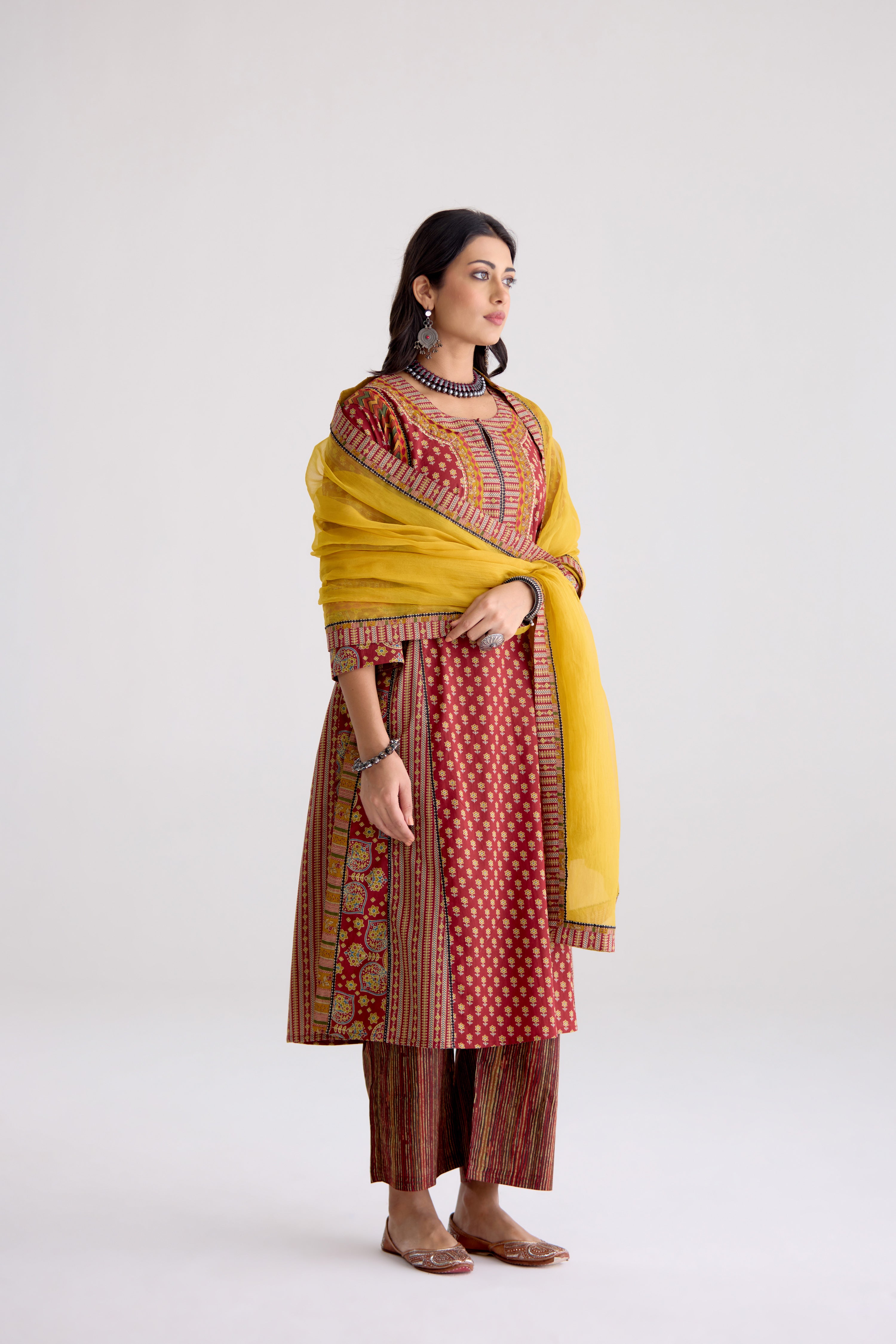 Medh Dupatta Mustard (10104489836843)