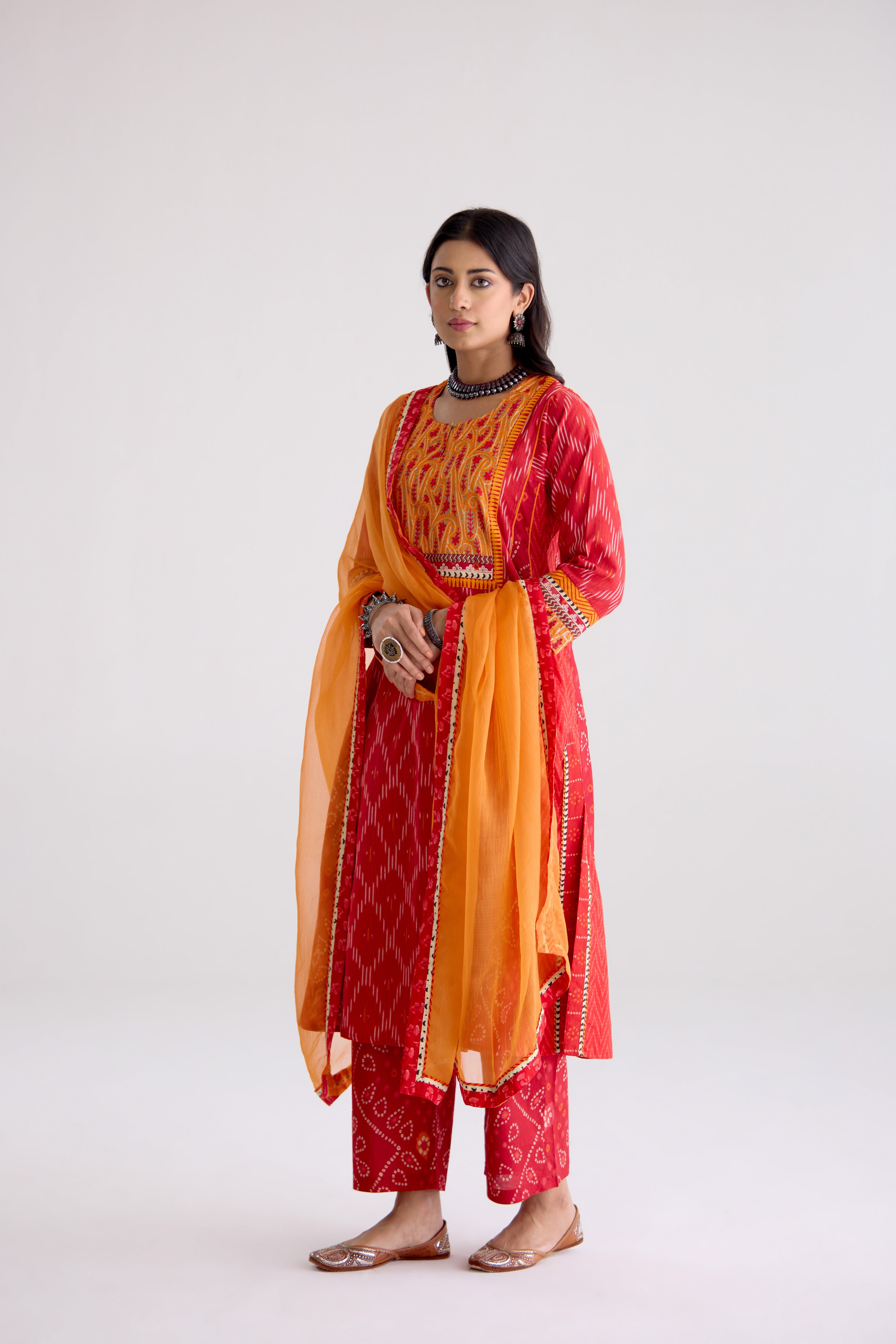 Medh Dupatta Orange (10105512460587)