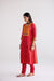 Adya Cotton Slub Ikkat Printed Kurta Red (10105509904683)