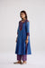 Adya Cotton Embroidered Ajrakh Printed Kurta Blue (10105485066539)