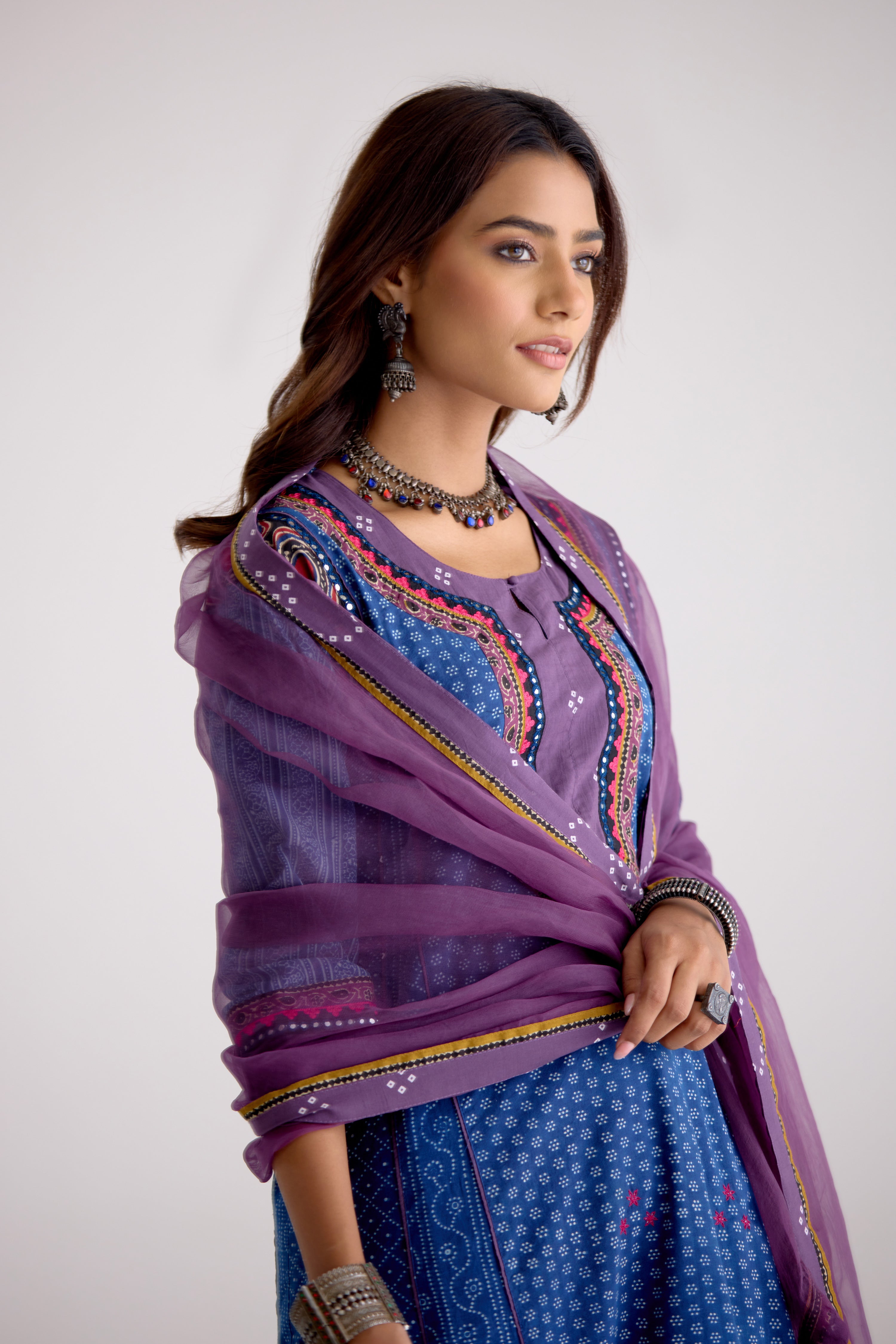 Medh Dupatta Mauve (10105491816747)
