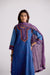 Adya Cotton Embroidered Ajrakh Printed Kurta Blue (10105485066539)