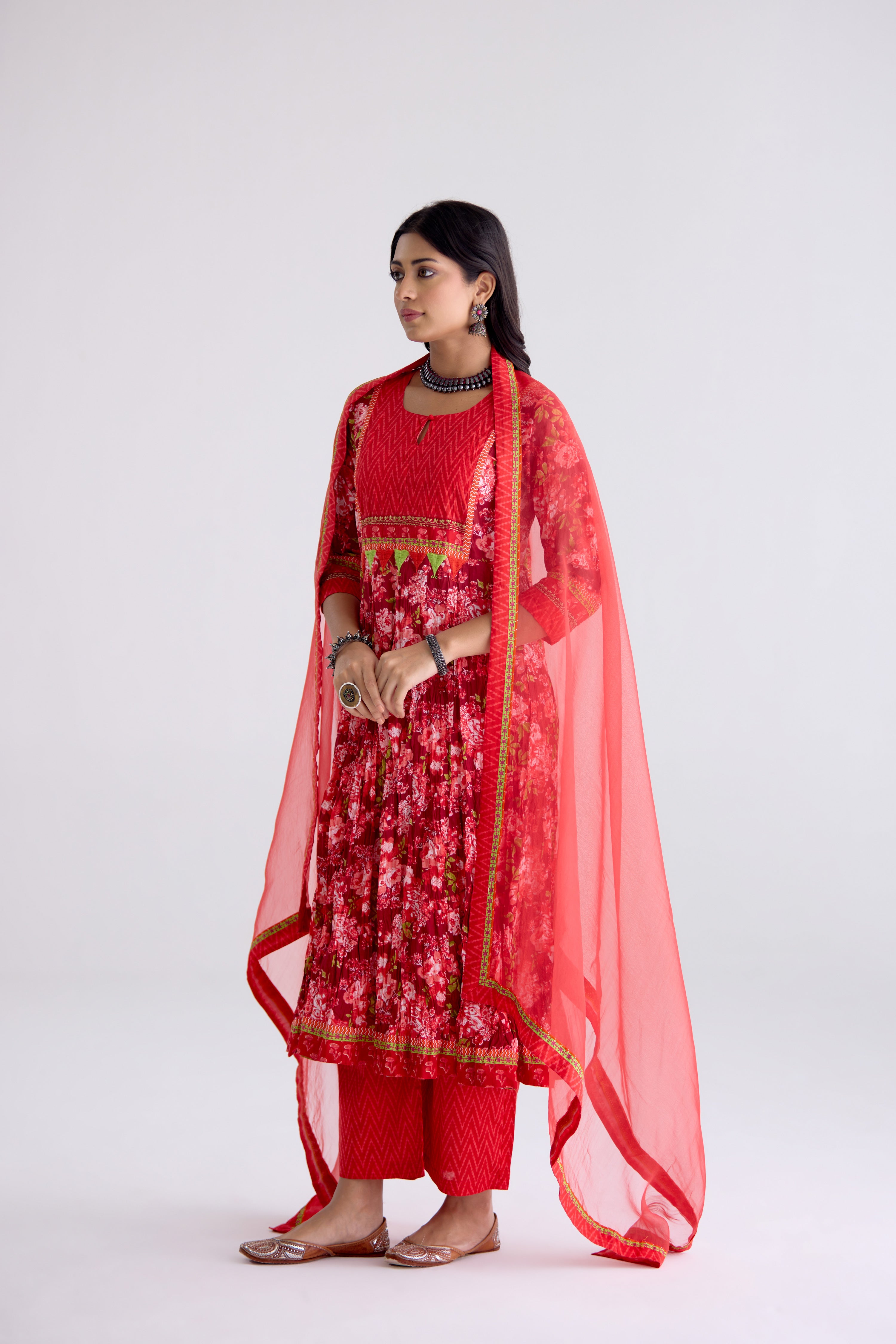 Medh Dupatta Red (10105502368043)