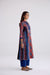 Anarkali Collar Cotton Printed Kurta Rust Blue (10104808309035)
