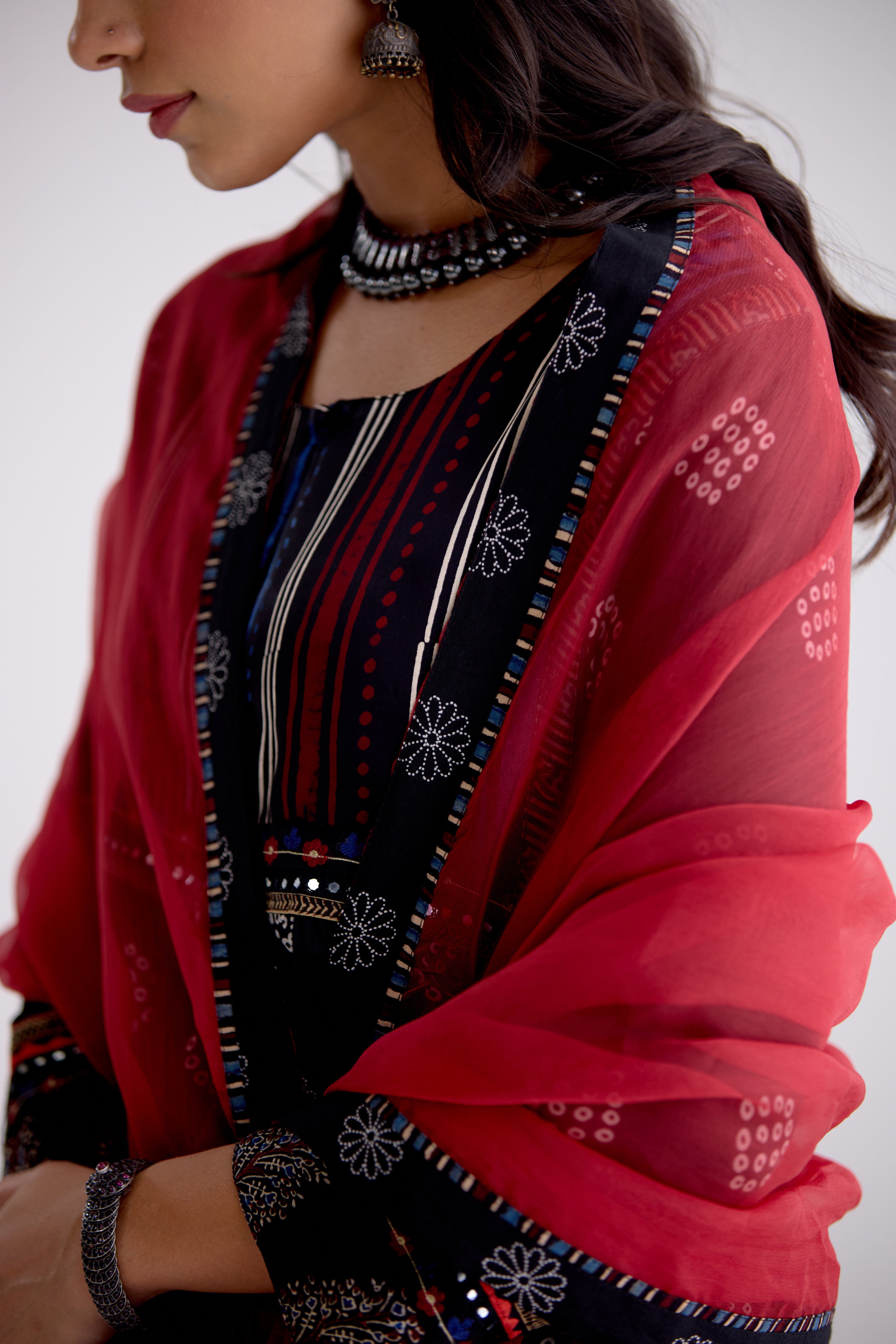 Medh Dupatta Maroon (10105497878827)