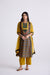 Devi Cotton Embroidered Kurta Blue Mustard (10104259608875)