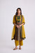 Devi Cotton Embroidered Kurta Blue Mustard (10104259608875)