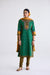 Anu Cotton Slub Ikkat Printed Kurta Green (10104442781995)