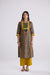 Devi Cotton Embroidered Kurta Blue Mustard (10104259608875)