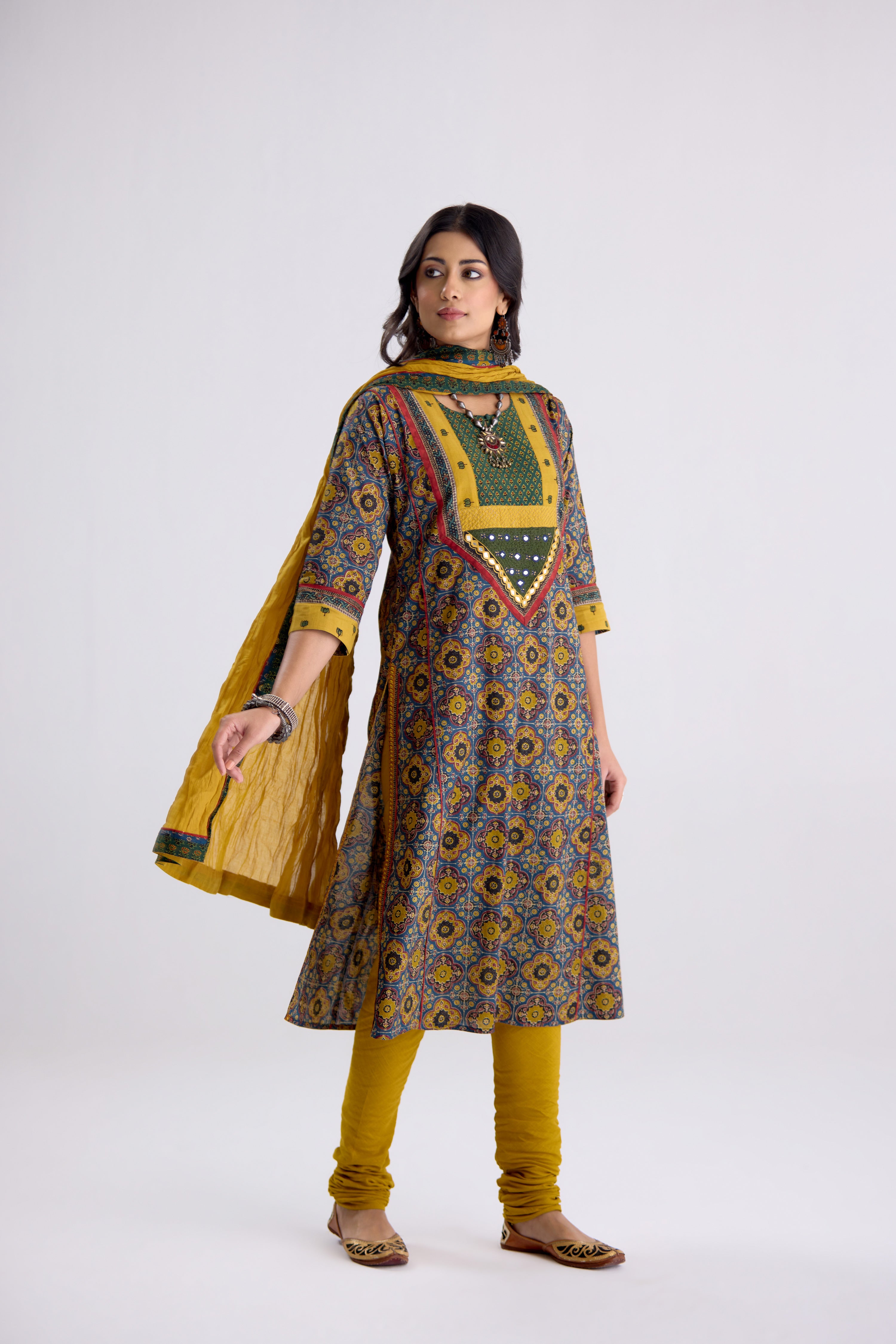 Rozana Dupatta Mustard (10104261378347)