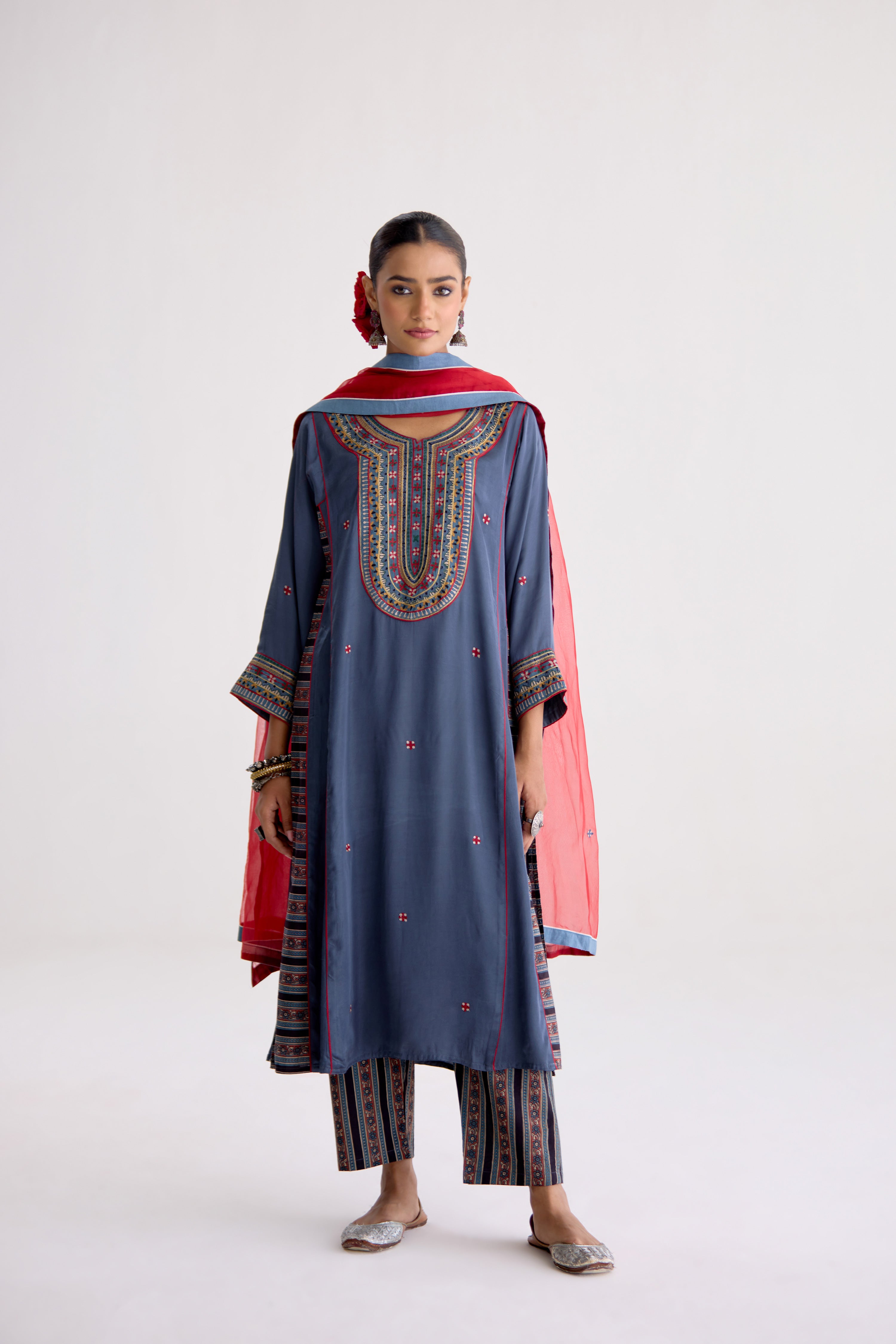 Tulsi Dupatta Bright Maroon (10105604047147)