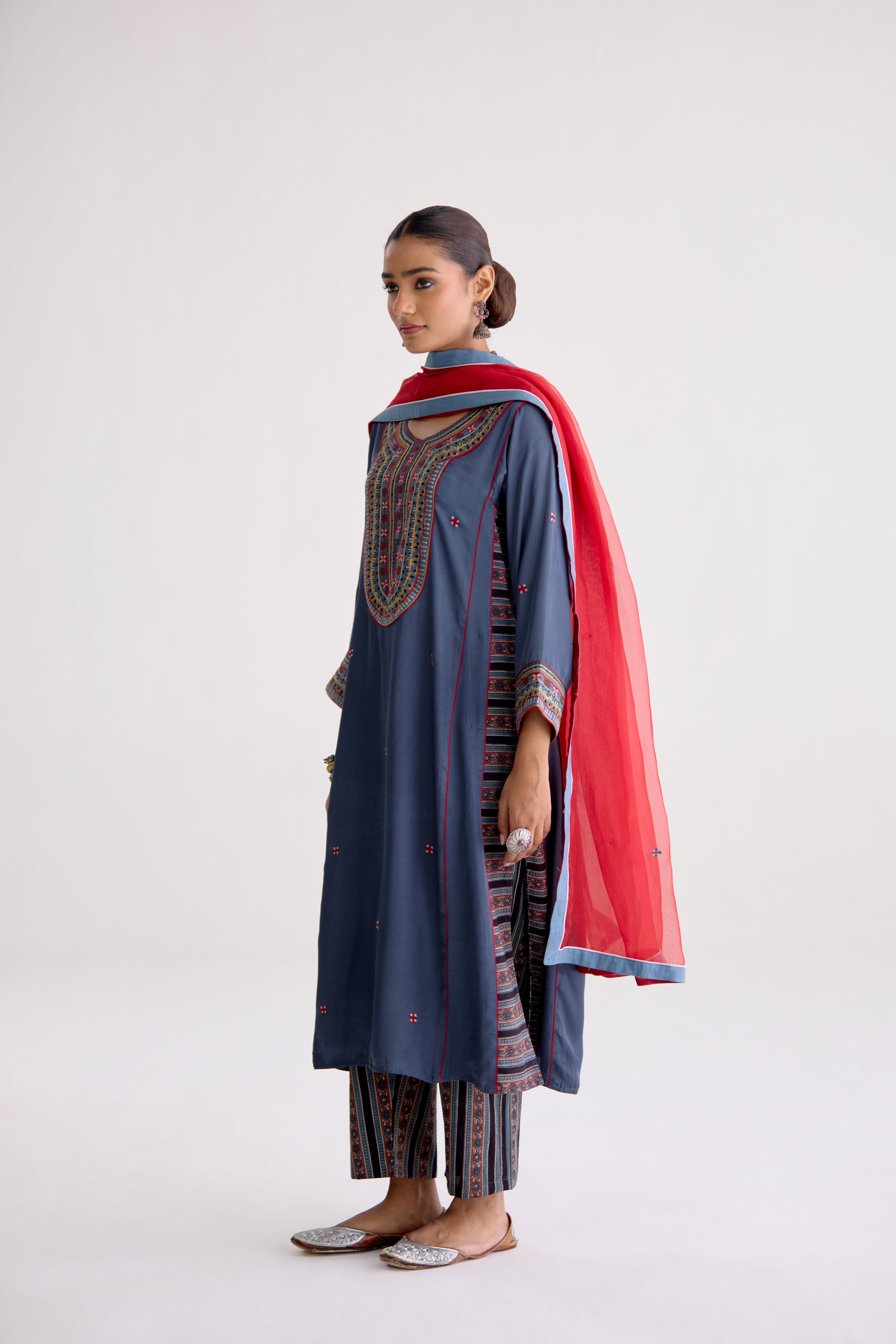 Tulsi Dupatta Bright Maroon (10105604047147)