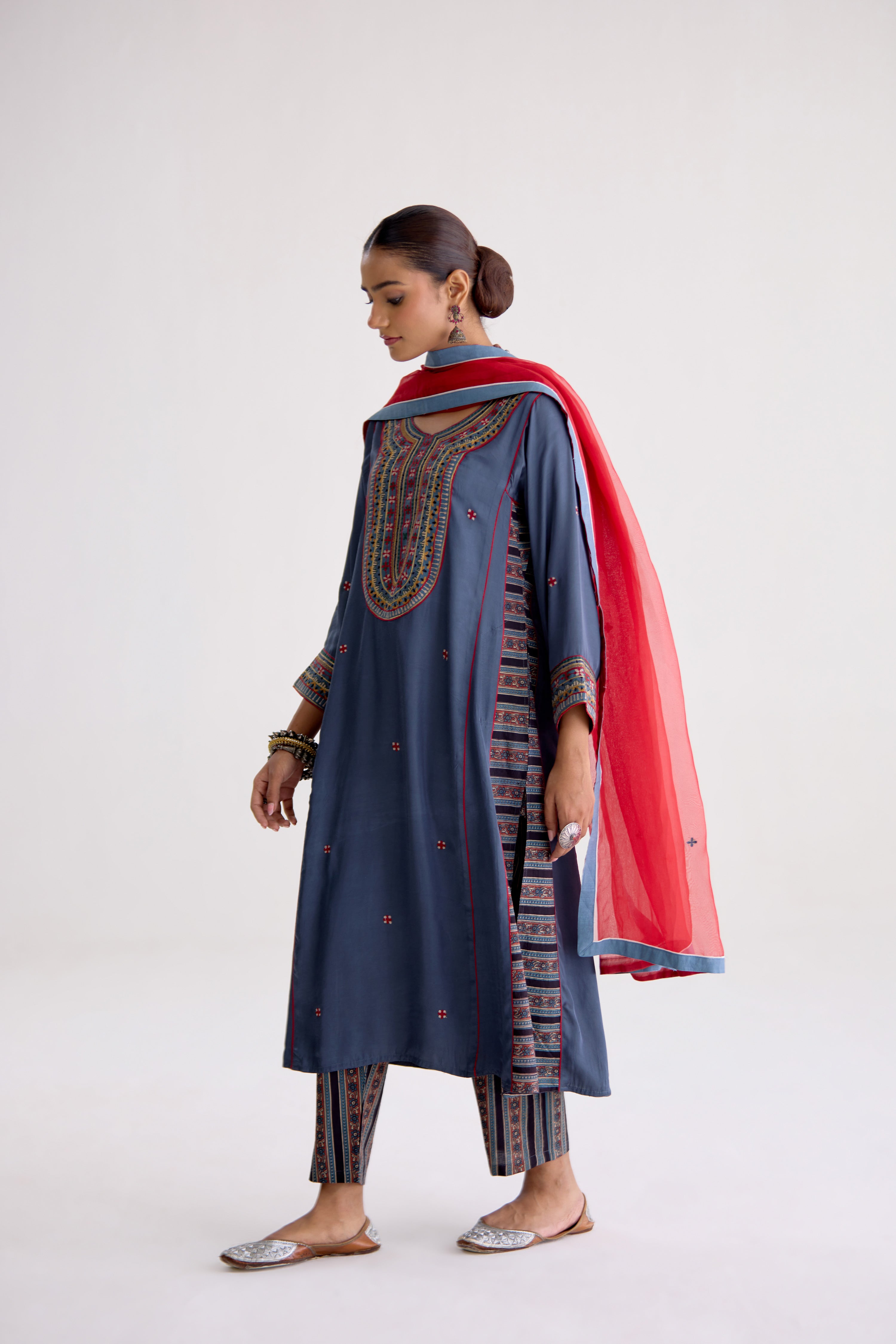 Tulsi Dupatta Bright Maroon (10105604047147)