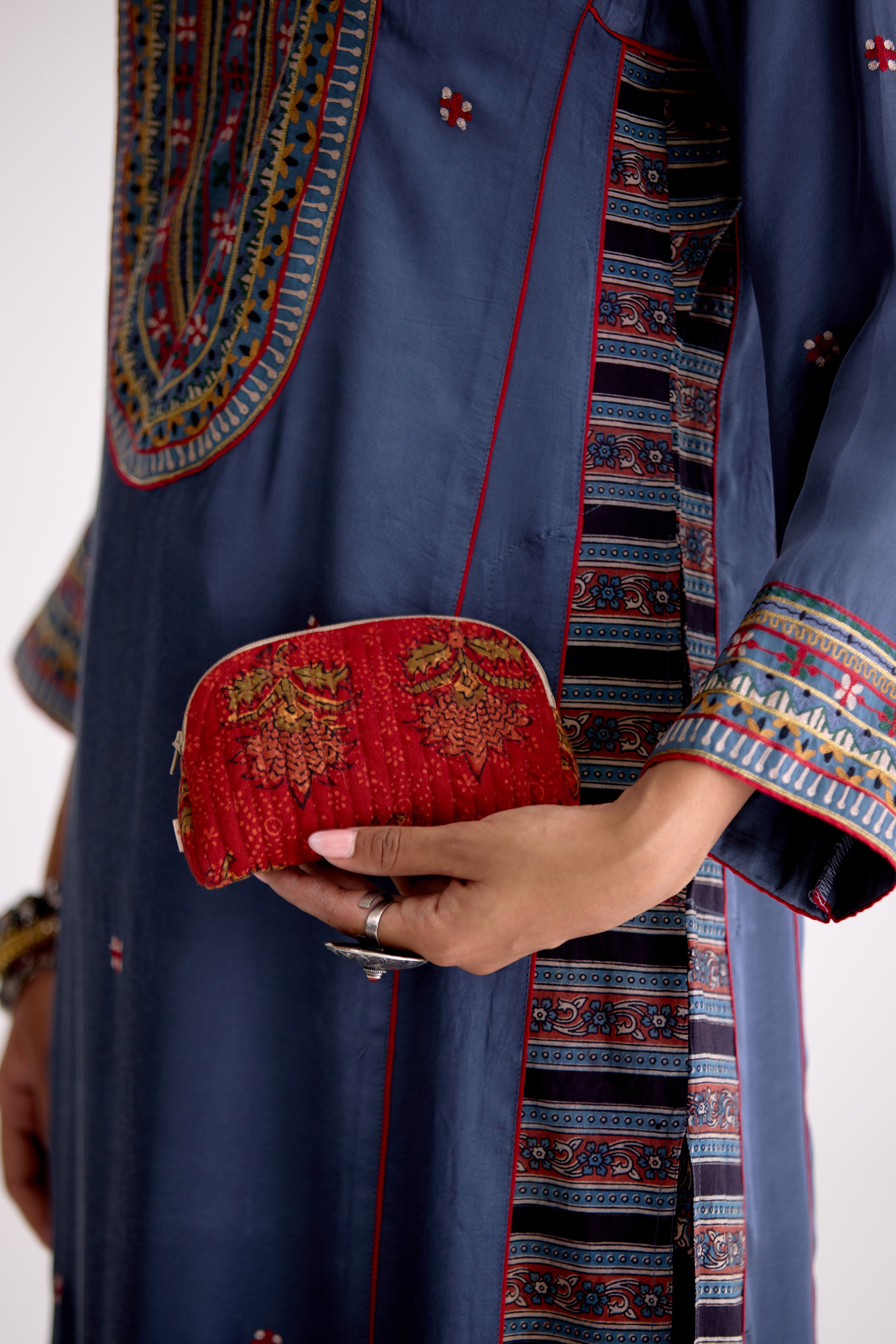 Coin Pouch Printed Maroon (10107019854123)