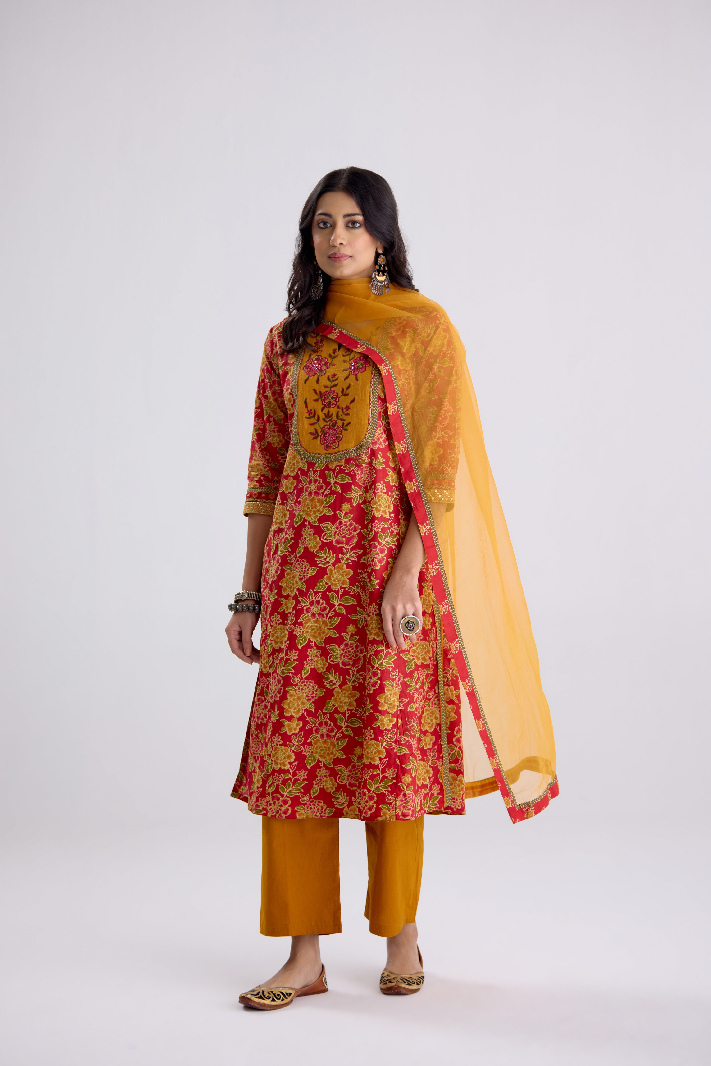 Medh Dupatta Mustard (10107014447403)
