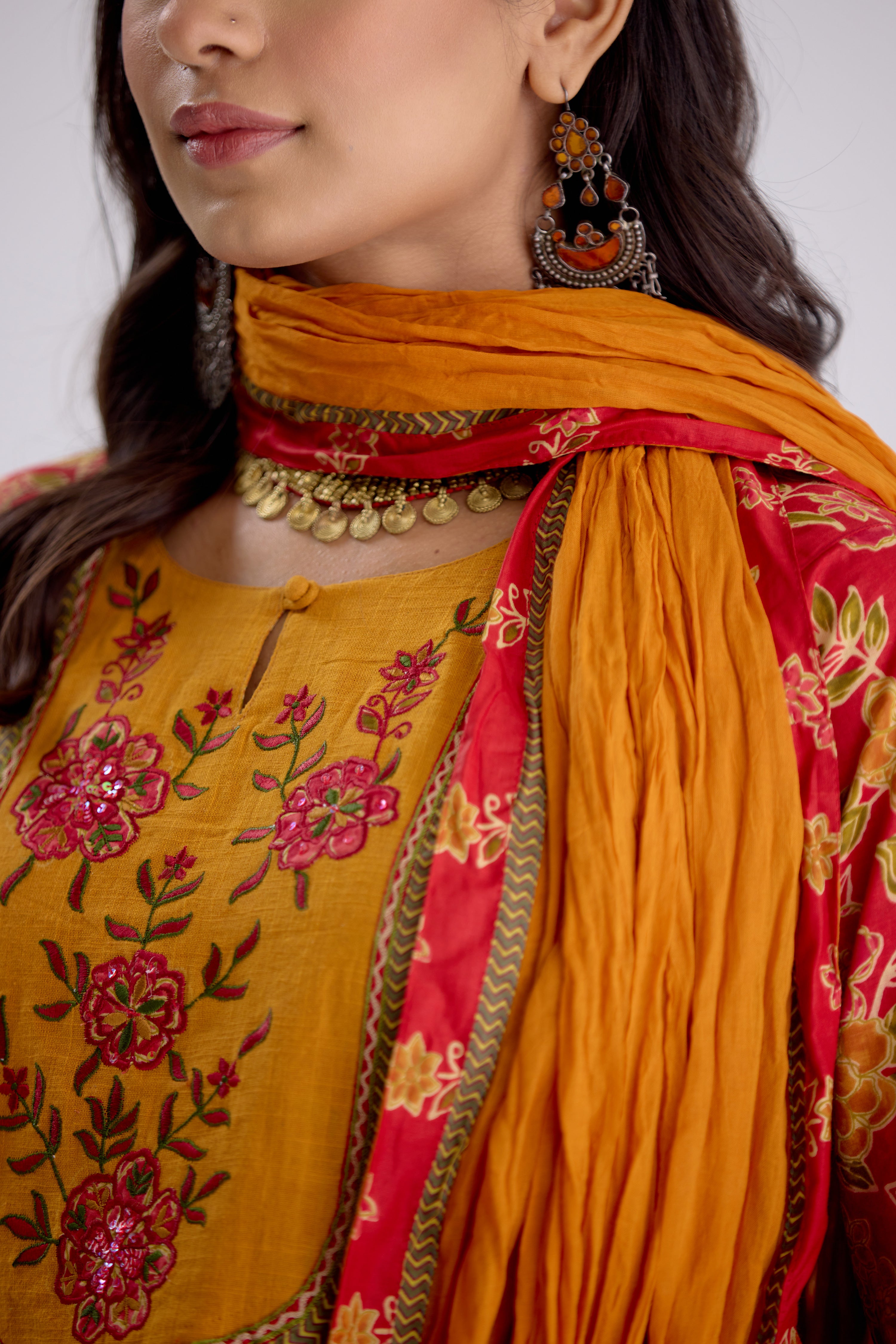 Rozana Dupatta Mustard (10107015135531)