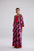 Rozana Cotton Printed Caftan Black Pink (10107017986347)