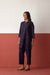 Juno Cotton Bandhej Hand Block Printed Tunic Dark Blue (10083739369771)