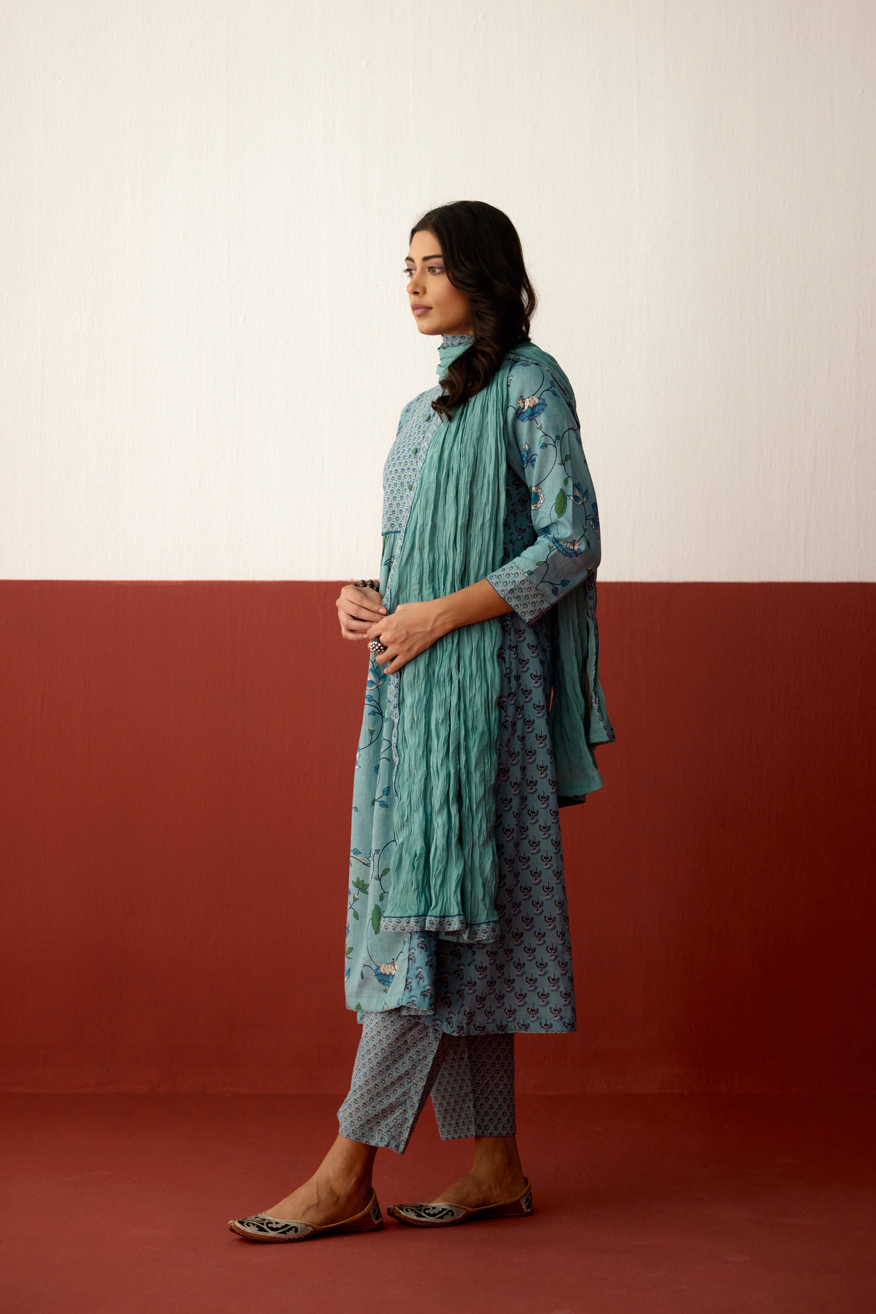 Katia Dupatta Light Blue (10083681239339)