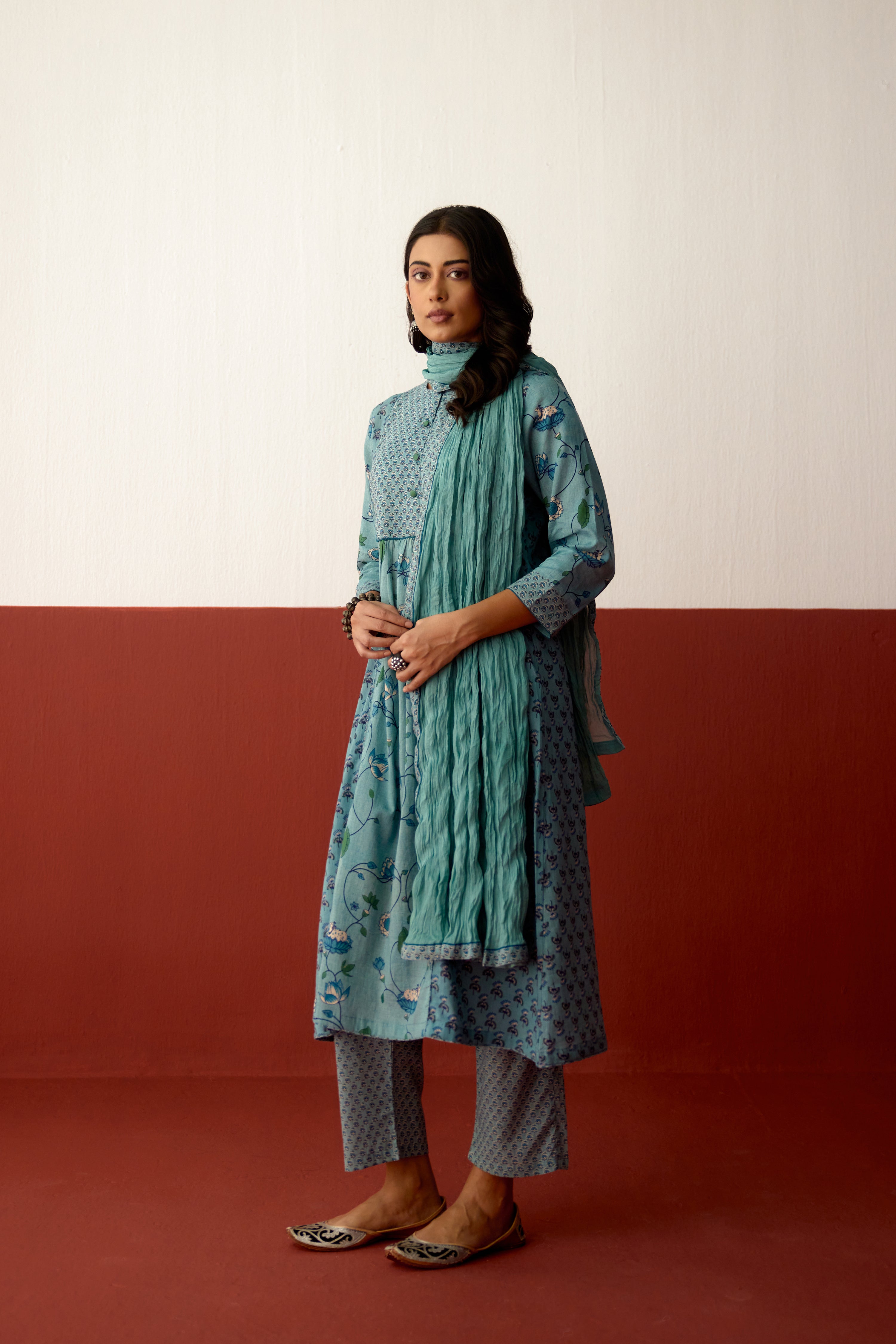 Katia Dupatta Light Blue (10083681239339)