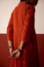 Neera Cotton Bandhej Hand Block Printed Kurta Dark Orange (10083709059371)