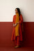 Neera Cotton Bandhej Hand Block Printed Kurta Dark Orange (10083709059371)
