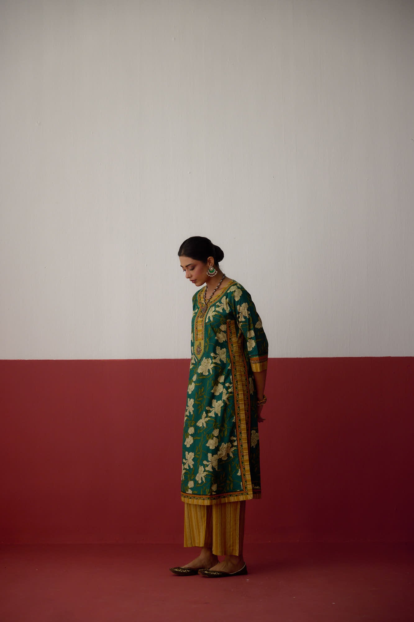 Rozana Pant Off White Mustard (10082827927851)