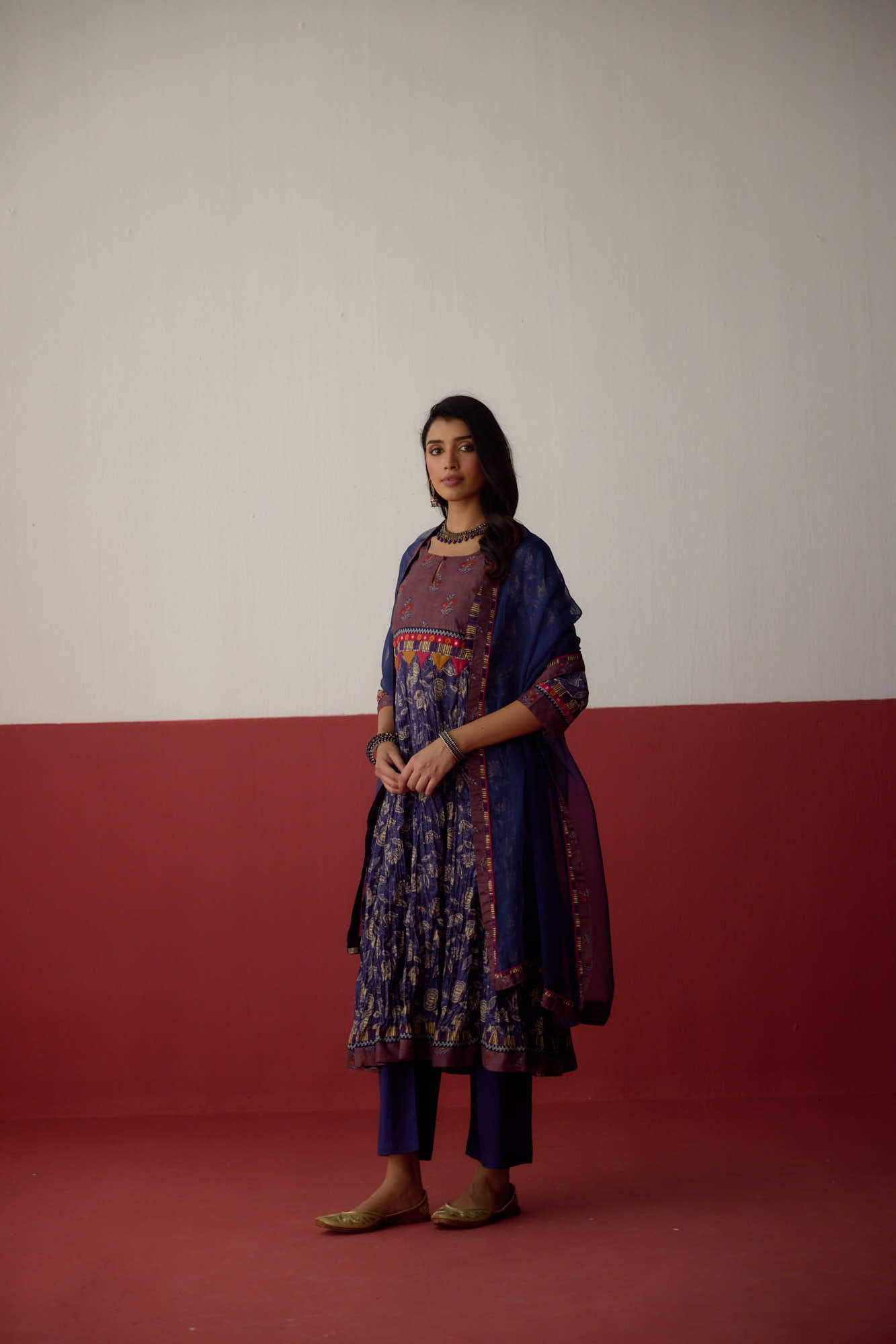 Medh Dupatta Blue (10083255124267)