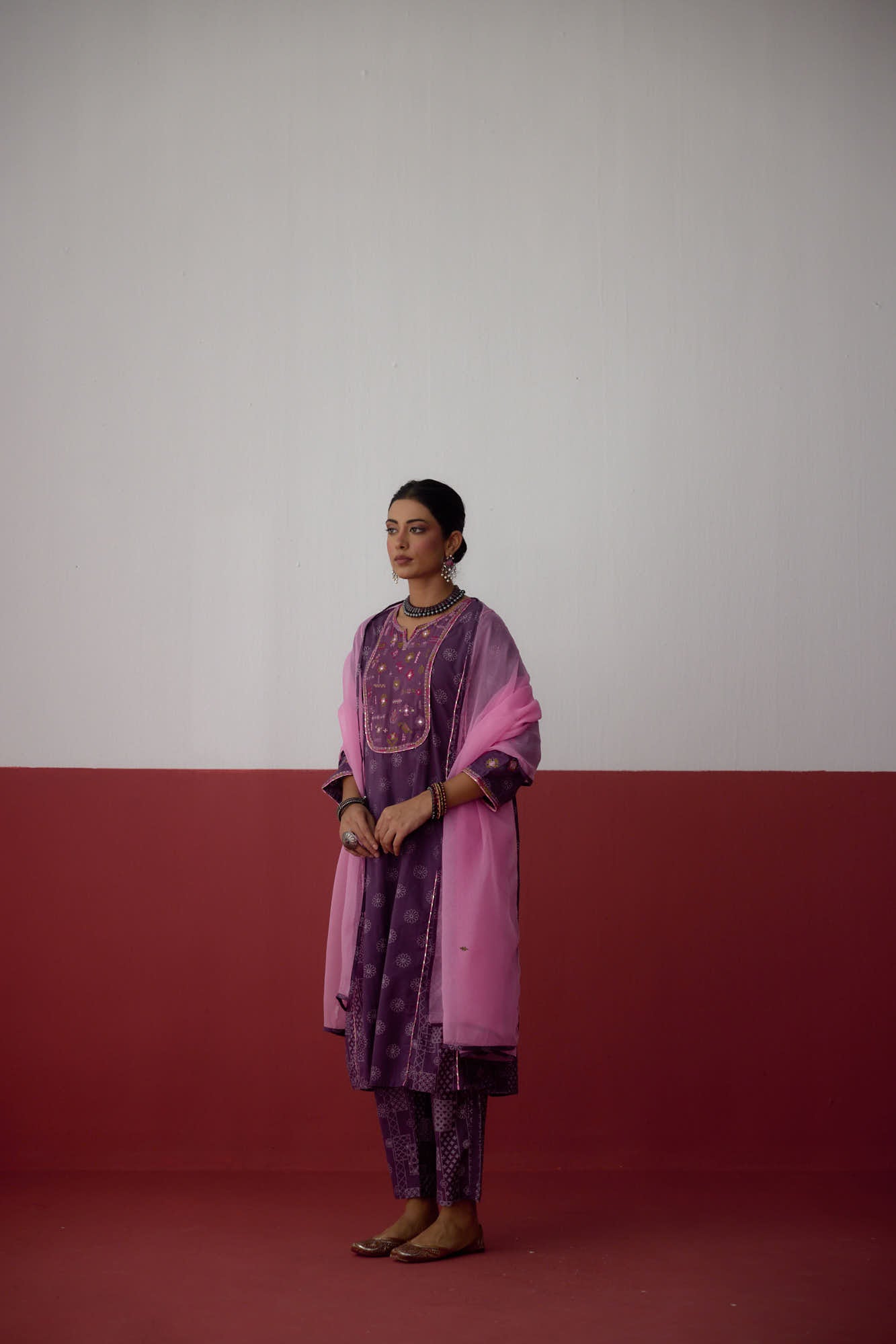 Tulsi Dupatta Light Pink (10083685368107)