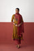 Rozana Anarkali Crinkled Printed Kurta Mustard (10083218358571)