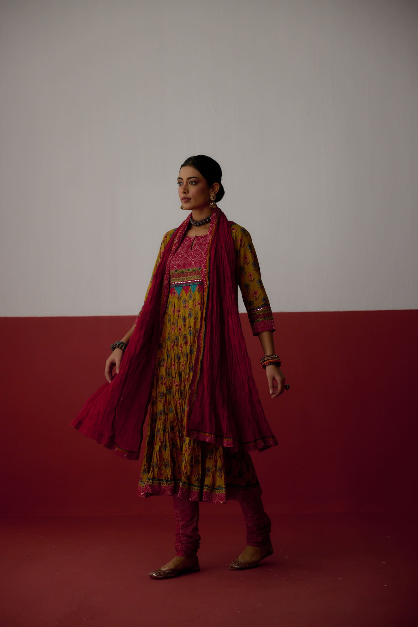 Rozana Dupatta Red (10083223306539)