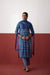 Elina Cotton Ajrakh Hand Block Printed Kurta Blue Off White (10082835759403)