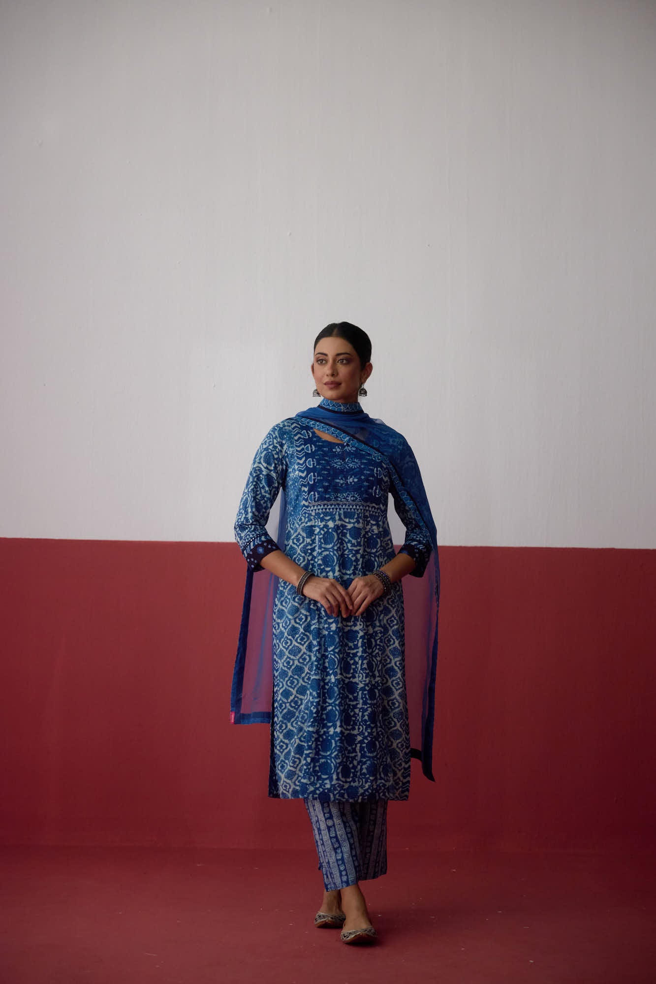 Medh Dupatta Blue (10082866364715)