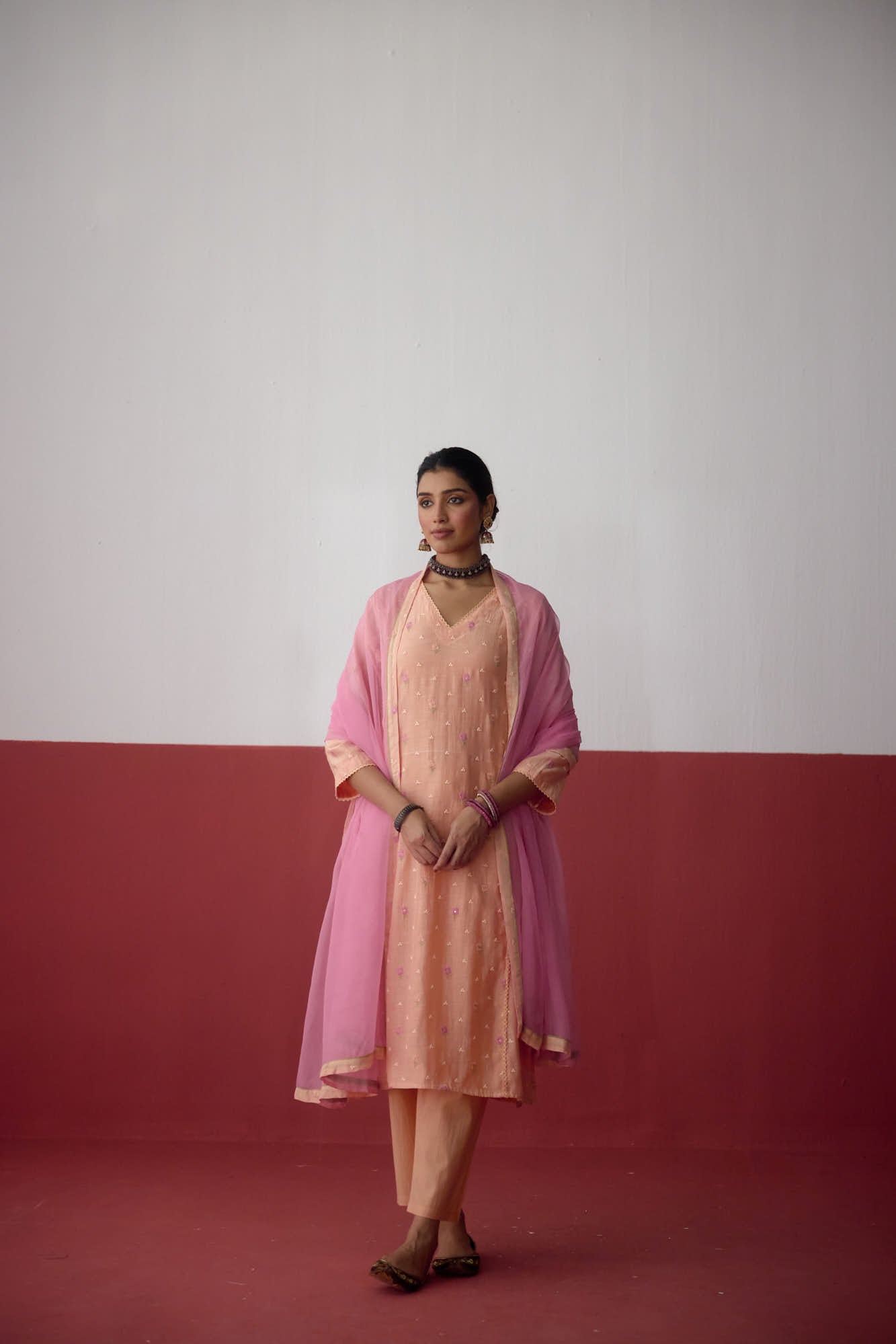 Tulsi Dupatta Light Pink (10083436822827)