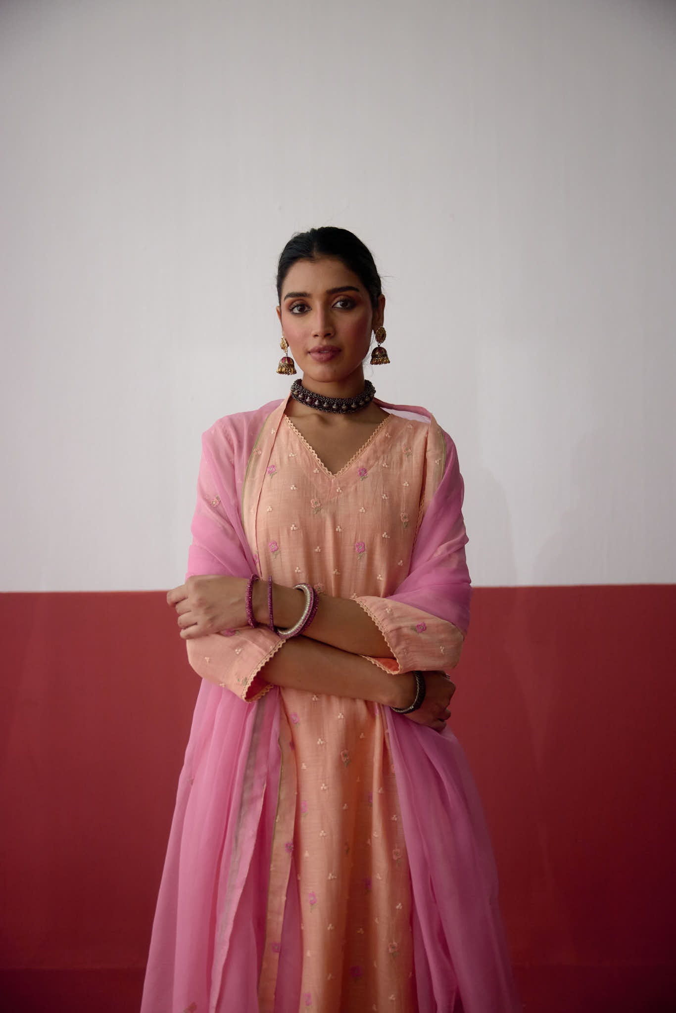 Tulsi Dupatta Light Pink (10083436822827)