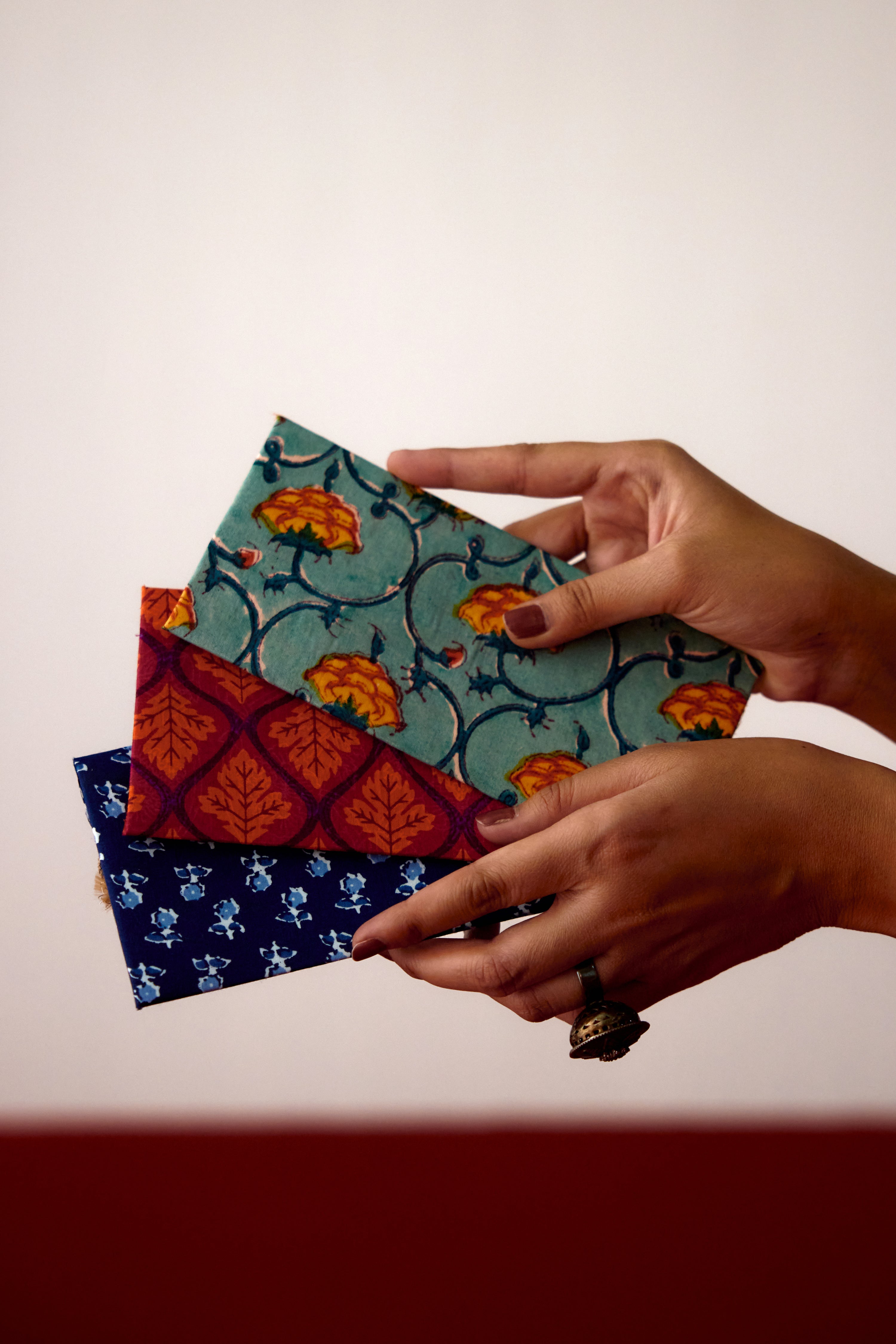 Fabric Printed Envelopes Mixed (Set of 3) (10083447144747)