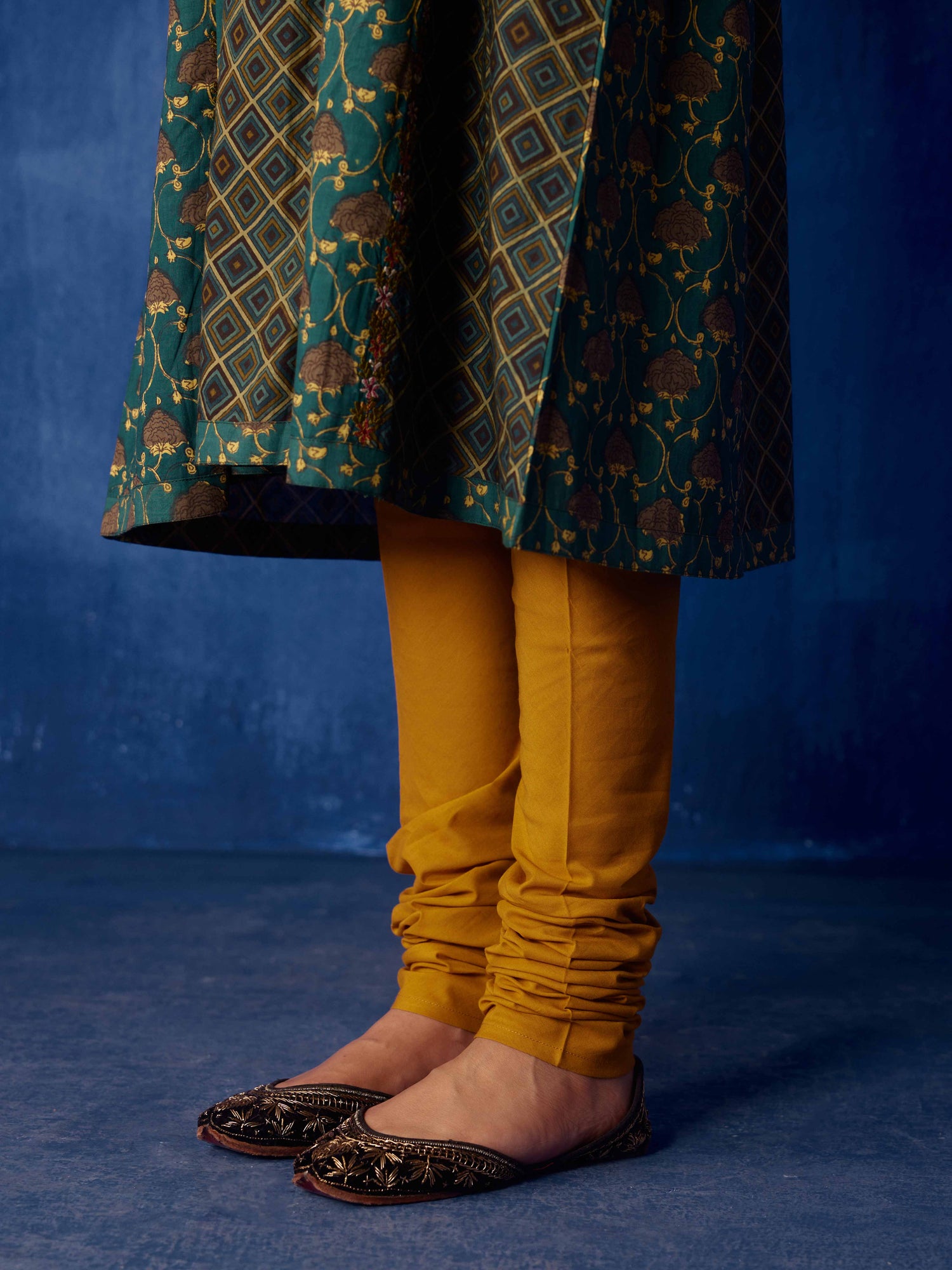 Veera Churidar Mustard (8921180340523)
