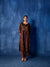 Yoke Kurta Dark Maroon Beige (8913634984235)