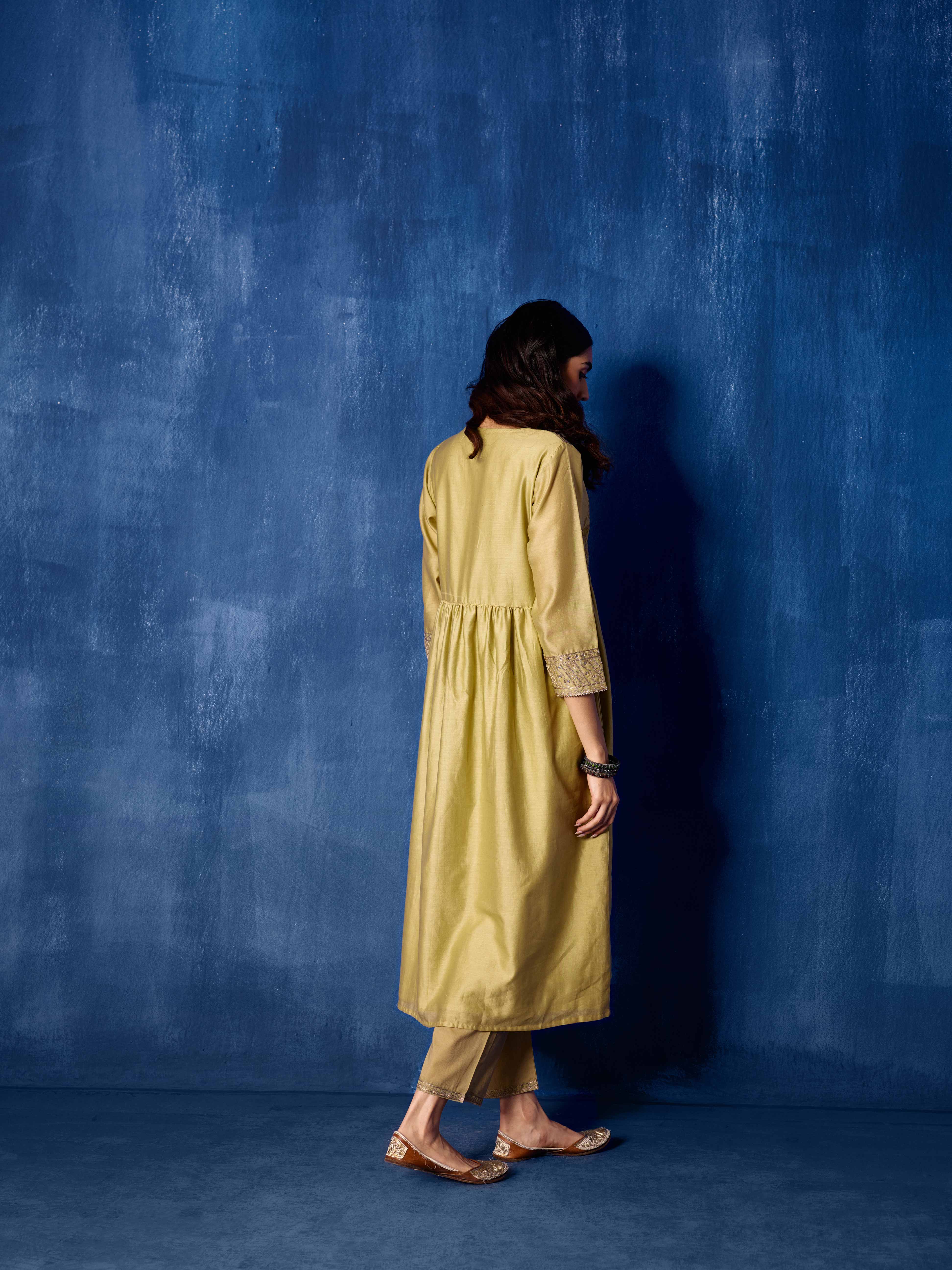 Soha Kurta Pista Green (8912730652971)