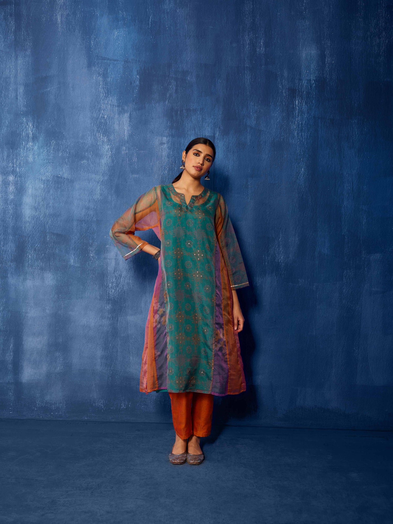 Tulsi Phiran Kurta Sea Green (Set of 2) (8919055827243)