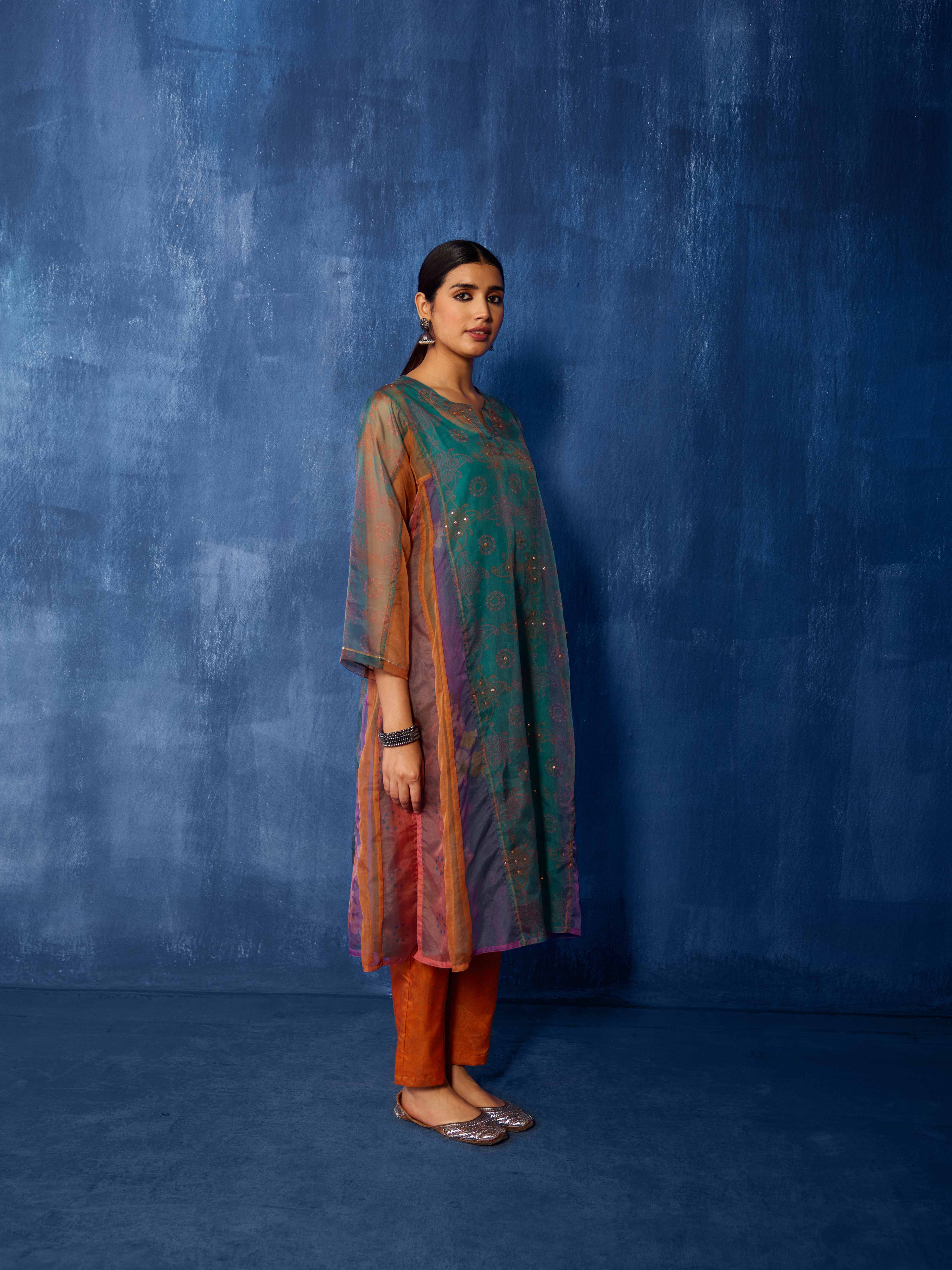 Tulsi Phiran Kurta Sea Green (Set of 2) (8919055827243)