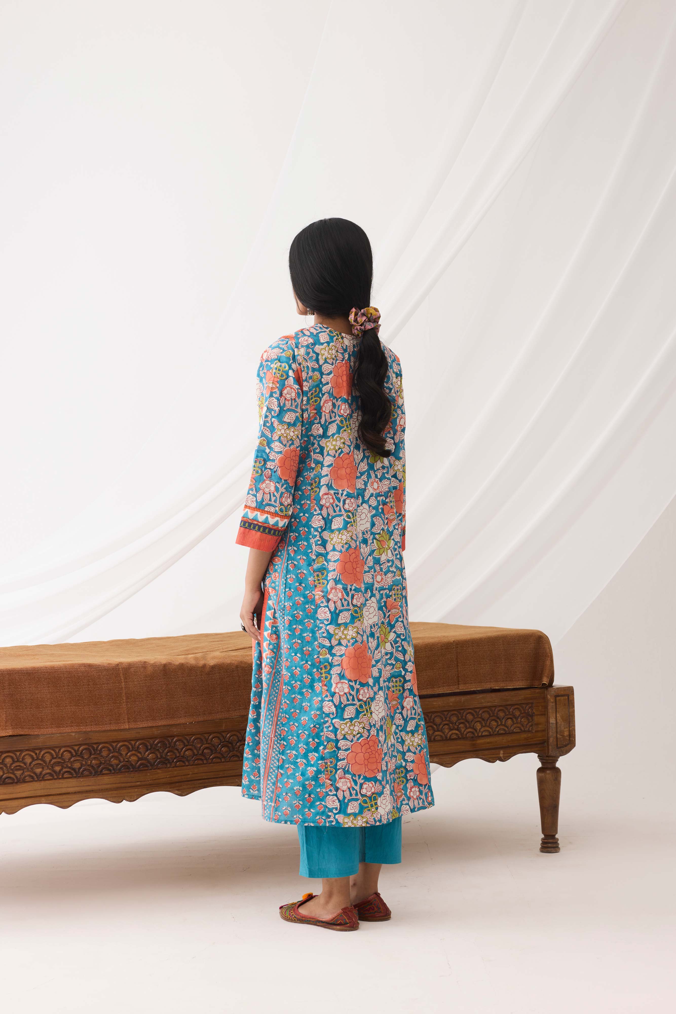 Adya Kurta Light Blue White (9967455011115)