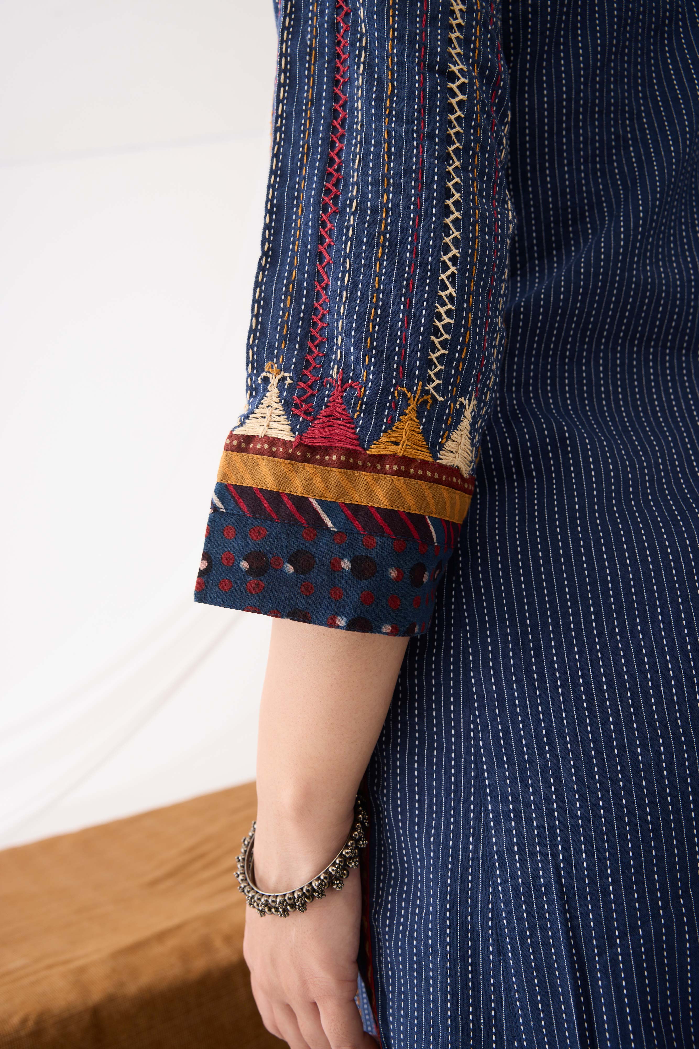 Rozana Kurta Blue (9963983733035)